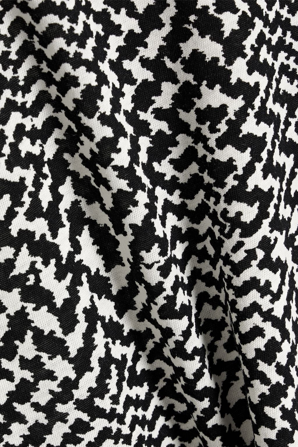 RAG & BONE Printed cotton and modal-blend jersey turtleneck top