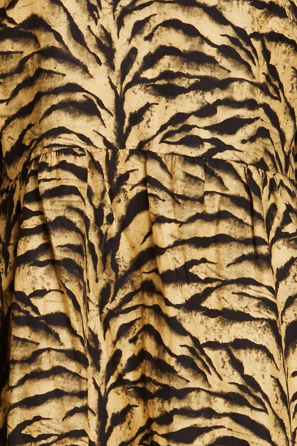 Shop Ba&sh Zola Tiger-print Woven Mini Dress In Animal Print