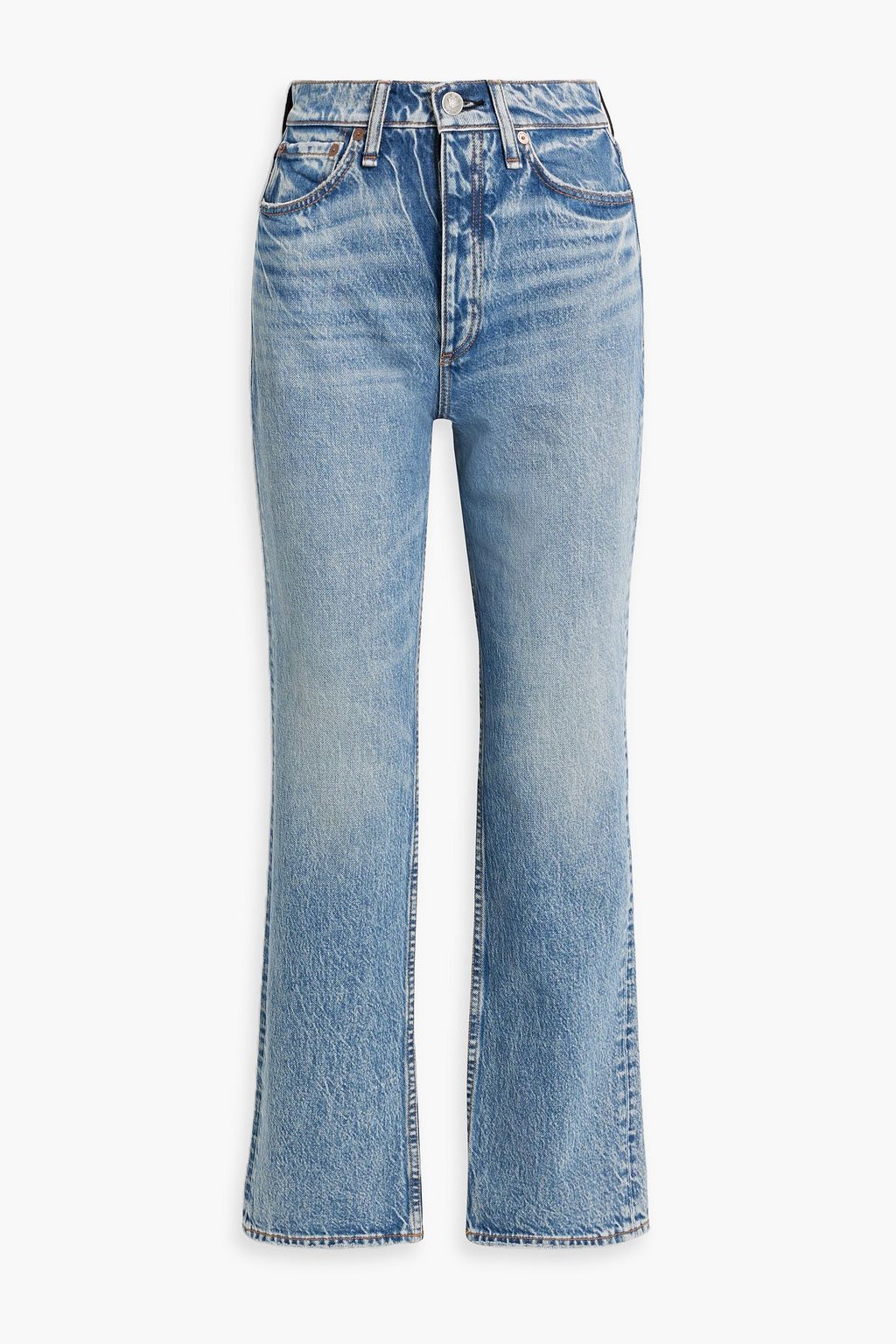 RAG & BONE Alex high-rise straight-leg jeans | THE OUTNET