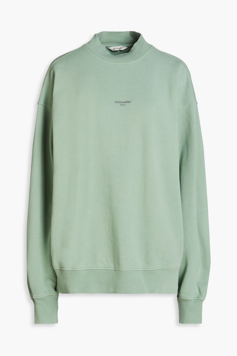 Holzweiler Mezzanine Oslo French Cotton-terry Sweatshirt In Mint