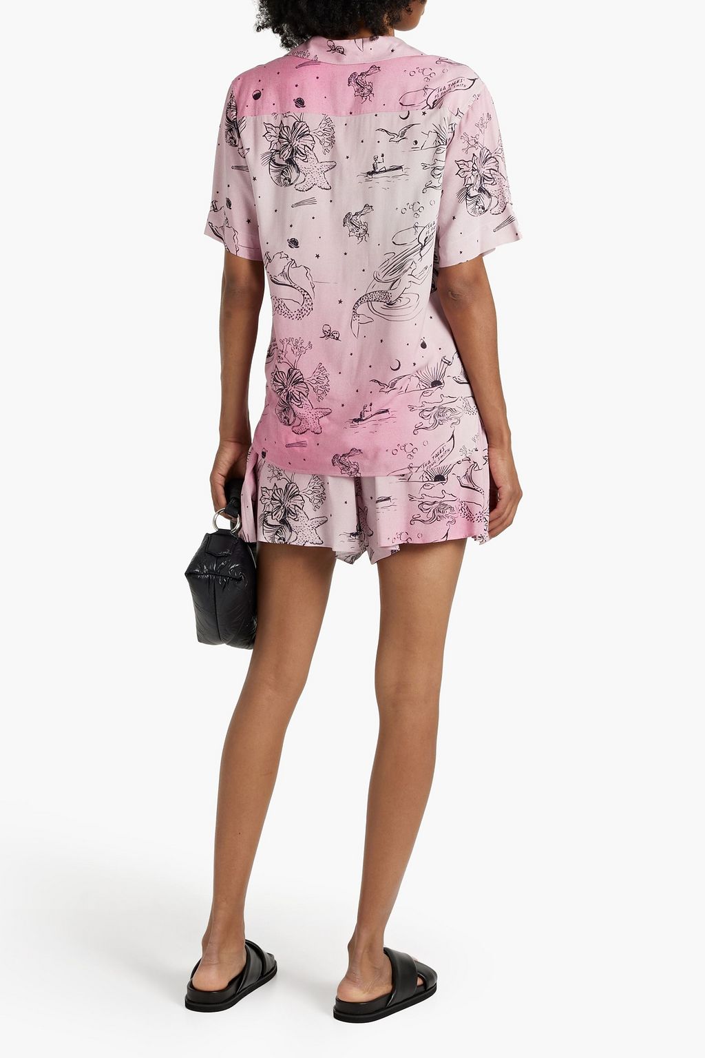 PS PAUL SMITH クレープ ショートパンツ プリント入り