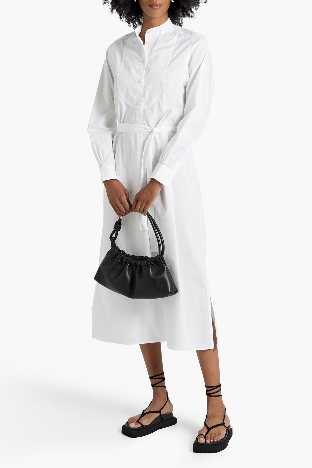 OFFICINE GÉNÉRALE Nelly cotton-poplin midi shirt dress