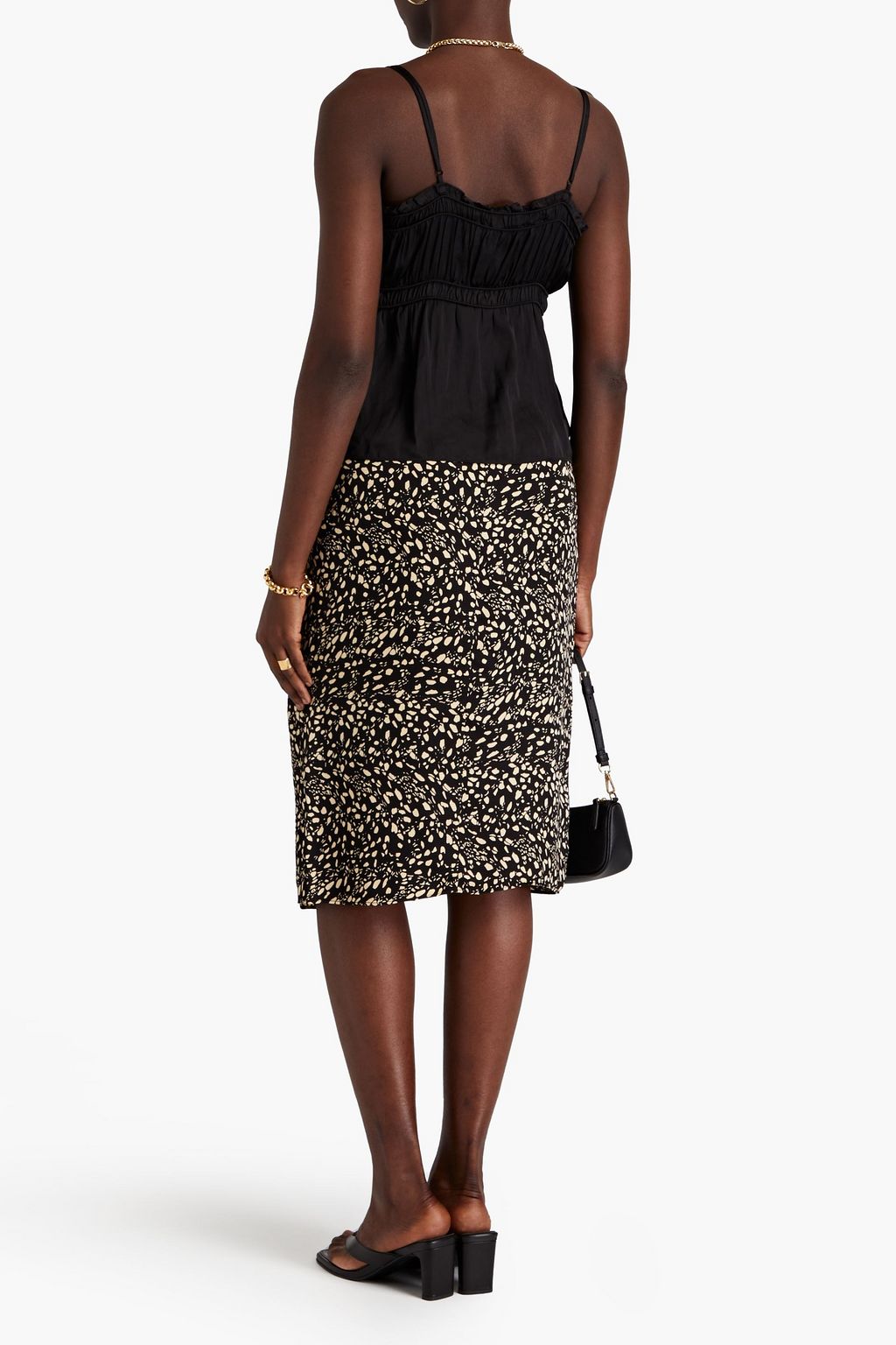 BA&SH Yael button-embellished satin camisole