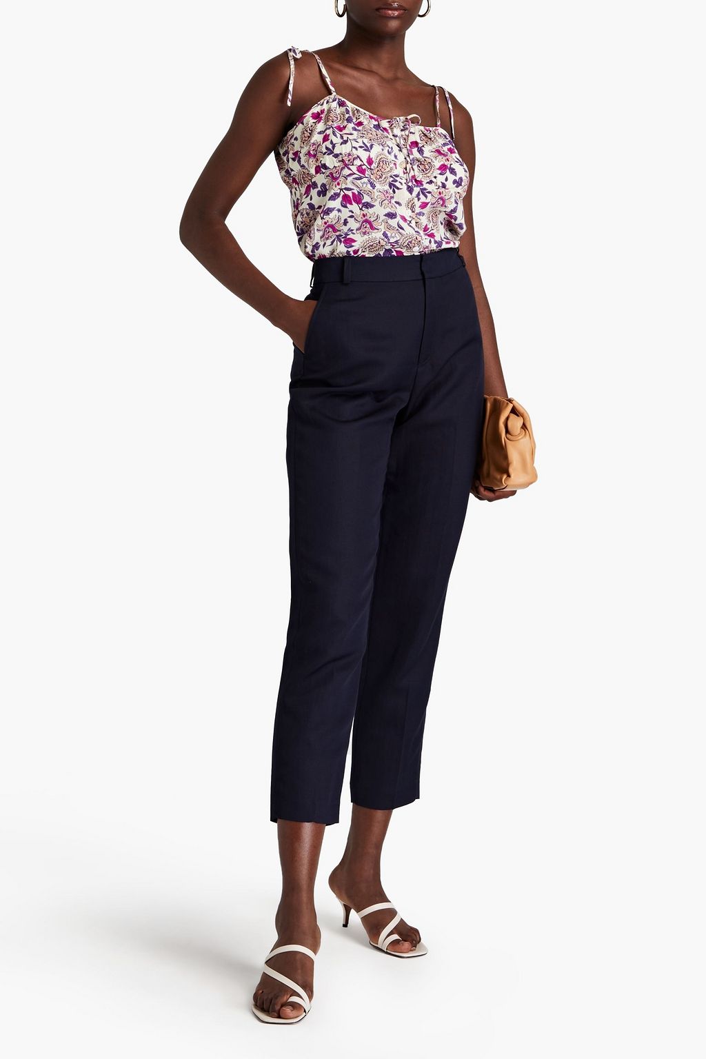 BA&SH Pantaloni Viggo twill tapered pants