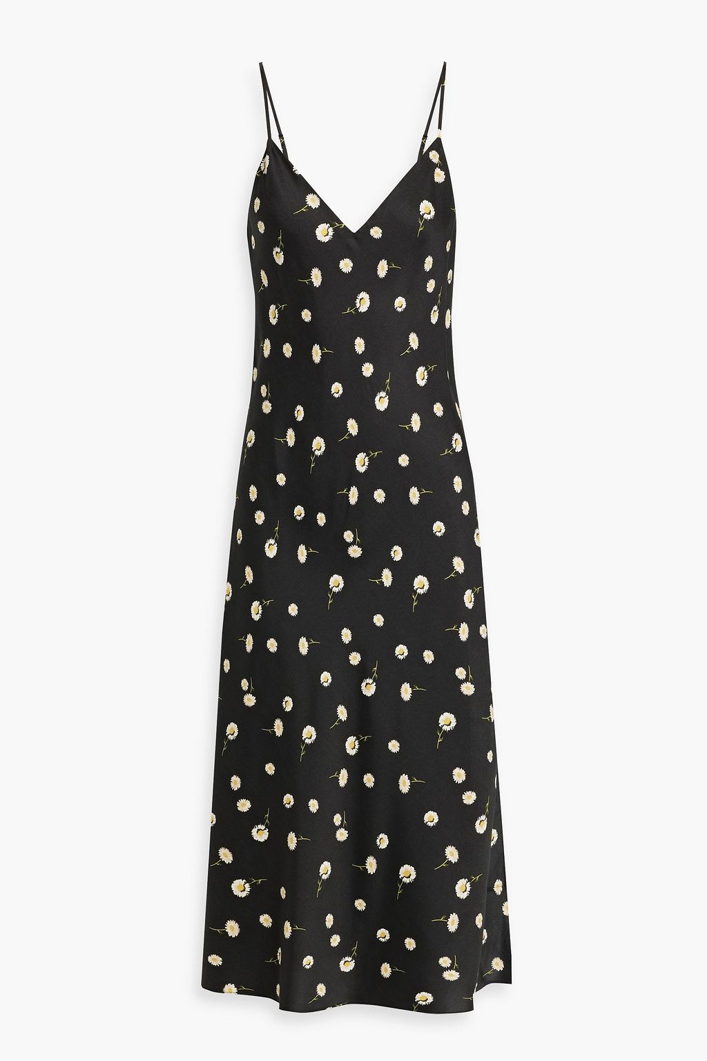 slip dress | RAG twill floral-print THE OUTNET BONE Mallory silk-blend & midi