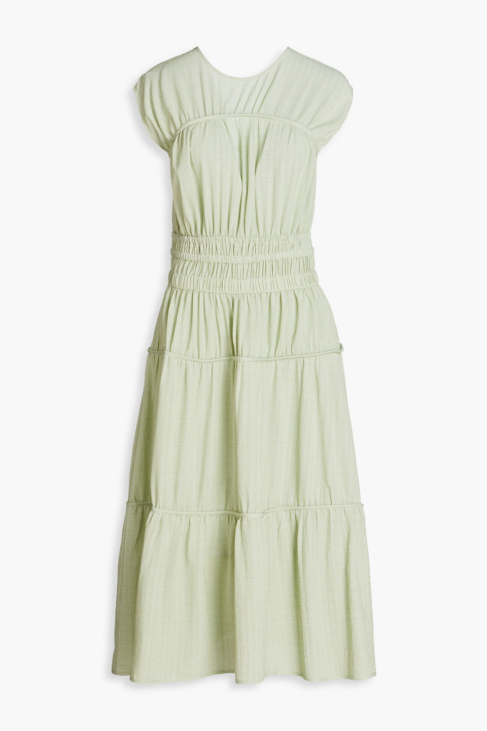 green emerald velvet dress Sage Gingham Seersucker Amy Dress