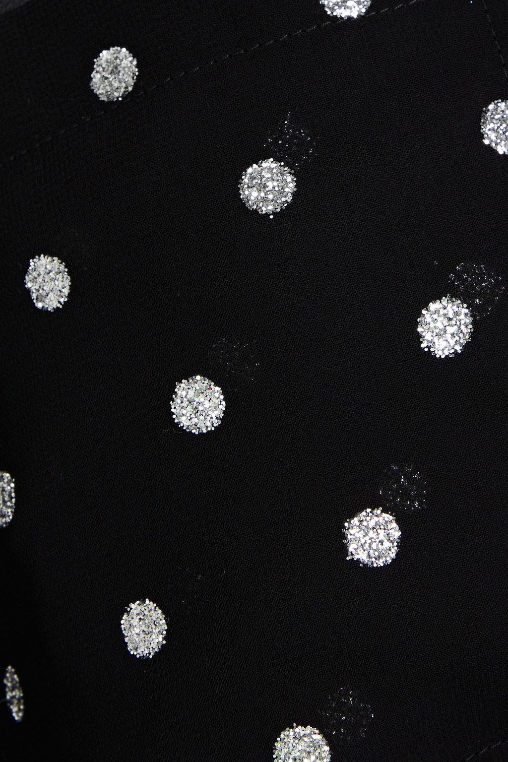 BALMAIN Glittered chiffon shirt