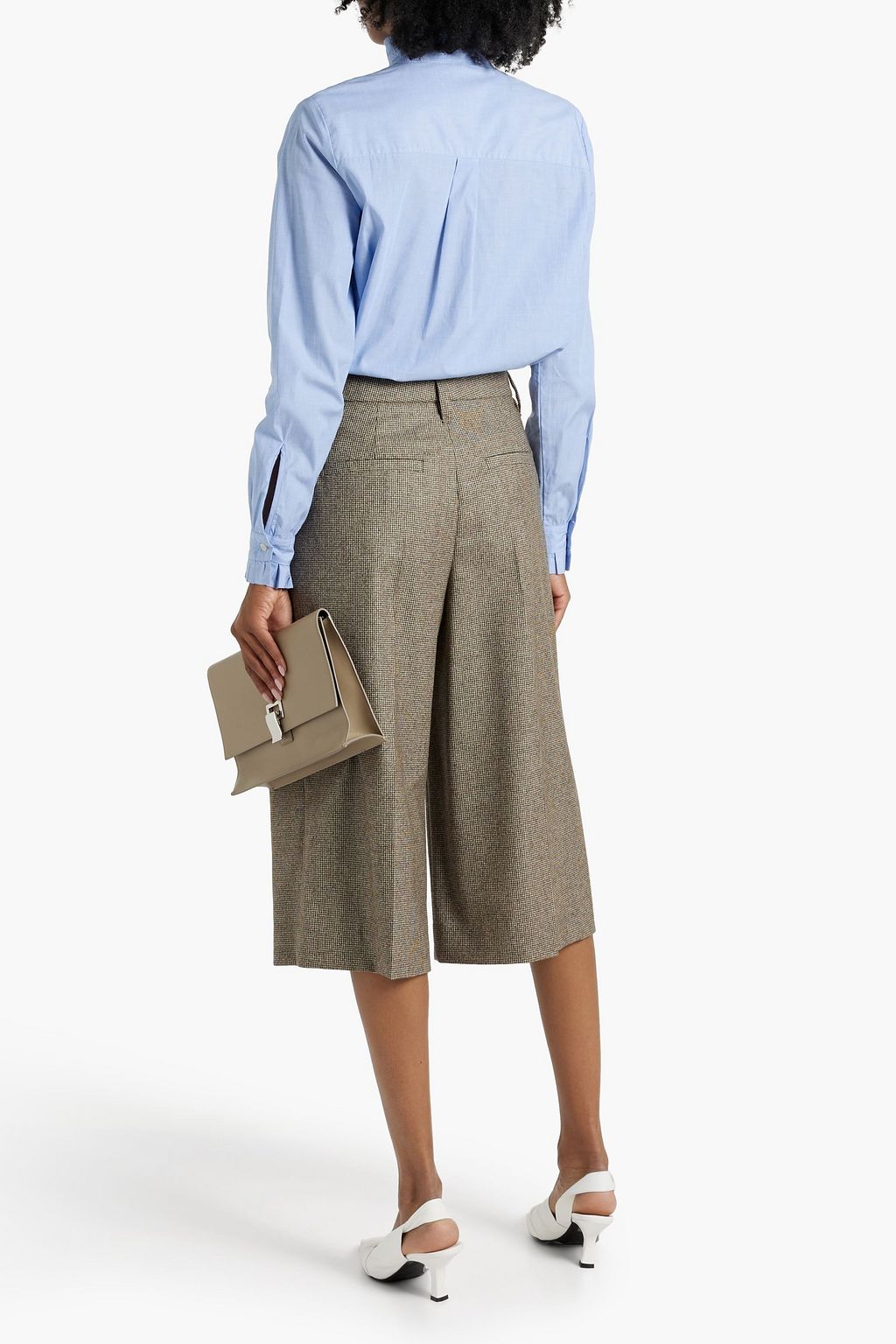 OFFICINE GÉNÉRALE Danielle ruffled cotton-poplin shirt