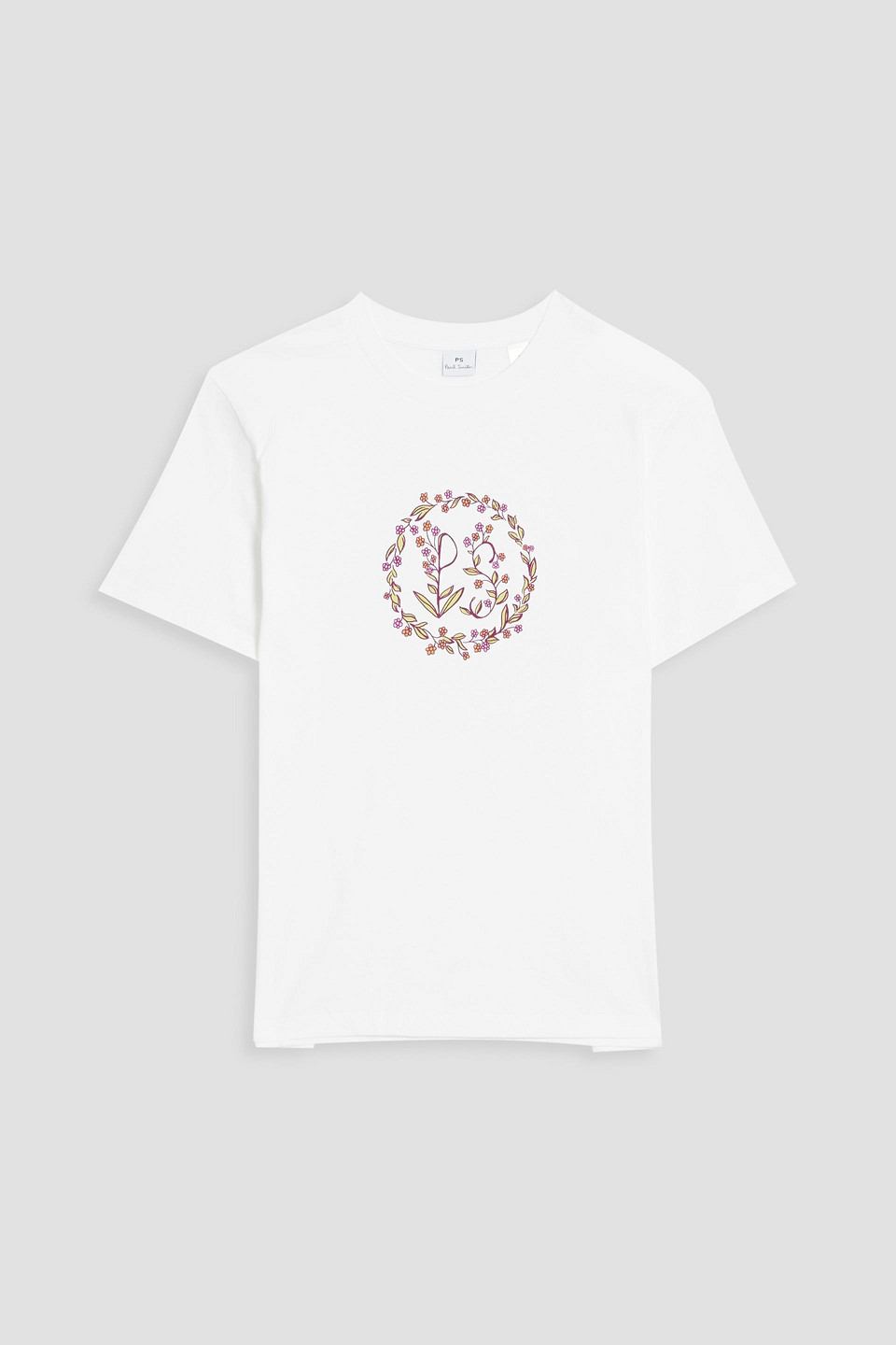 Paul Smith White Wreath Logo T Shirt