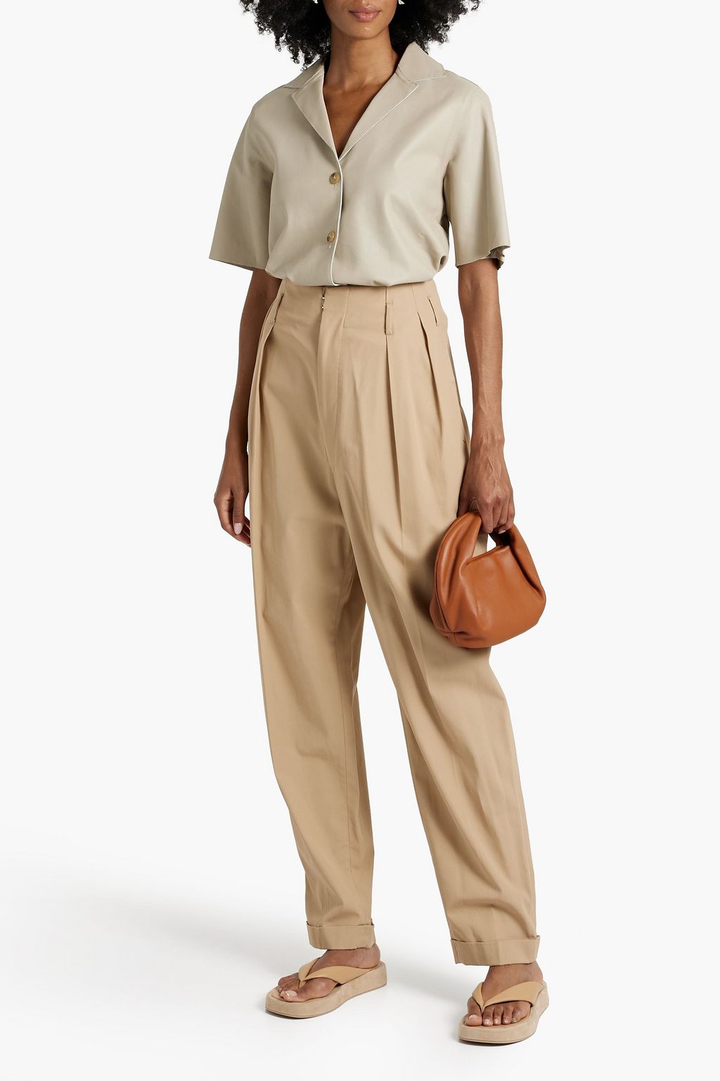 OFFICINE GÉNÉRALE Christelle leather shirt