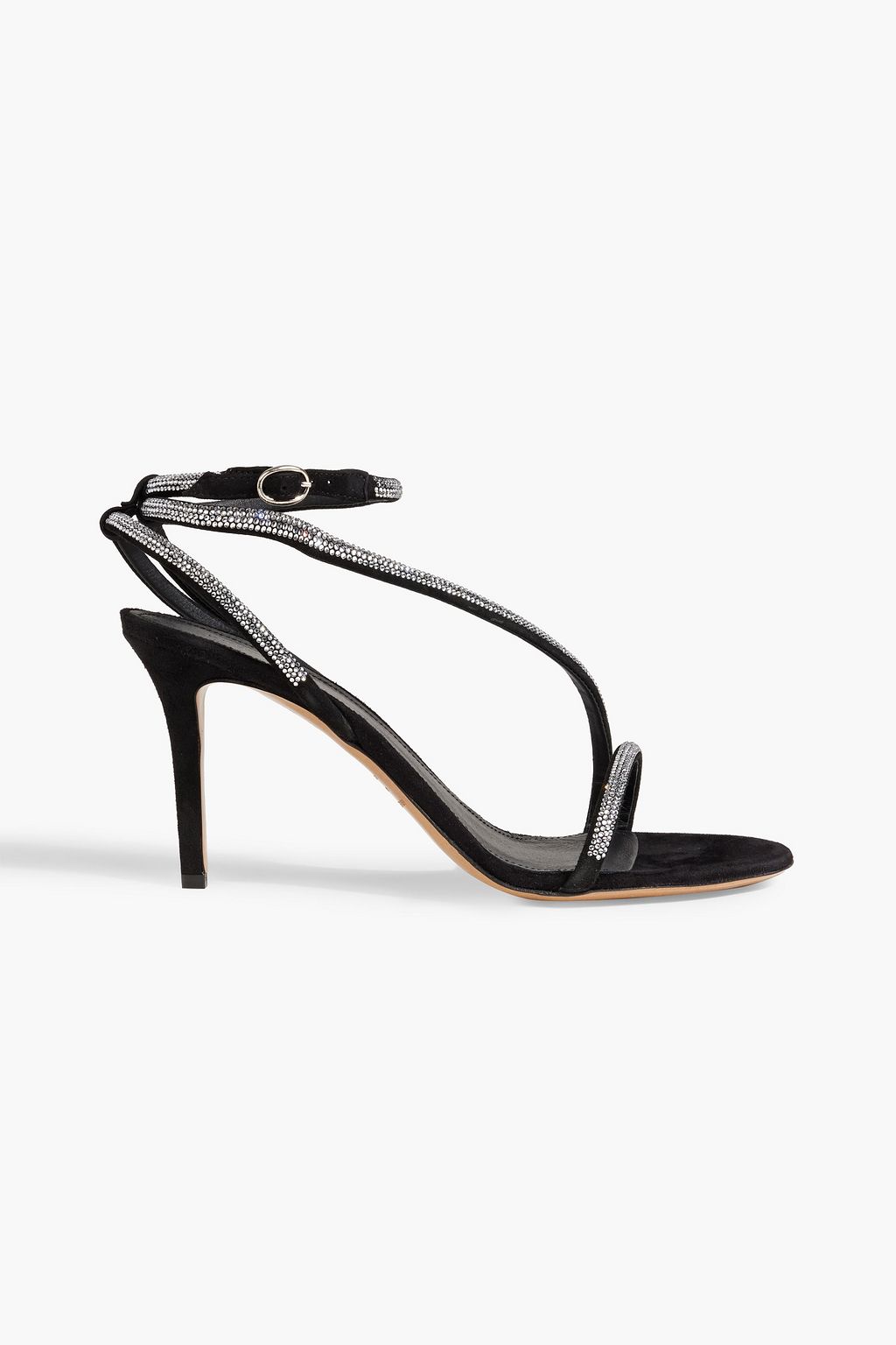 MARANT crystal-embellished suede sandals | Sale up 70% off | THE OUTNET