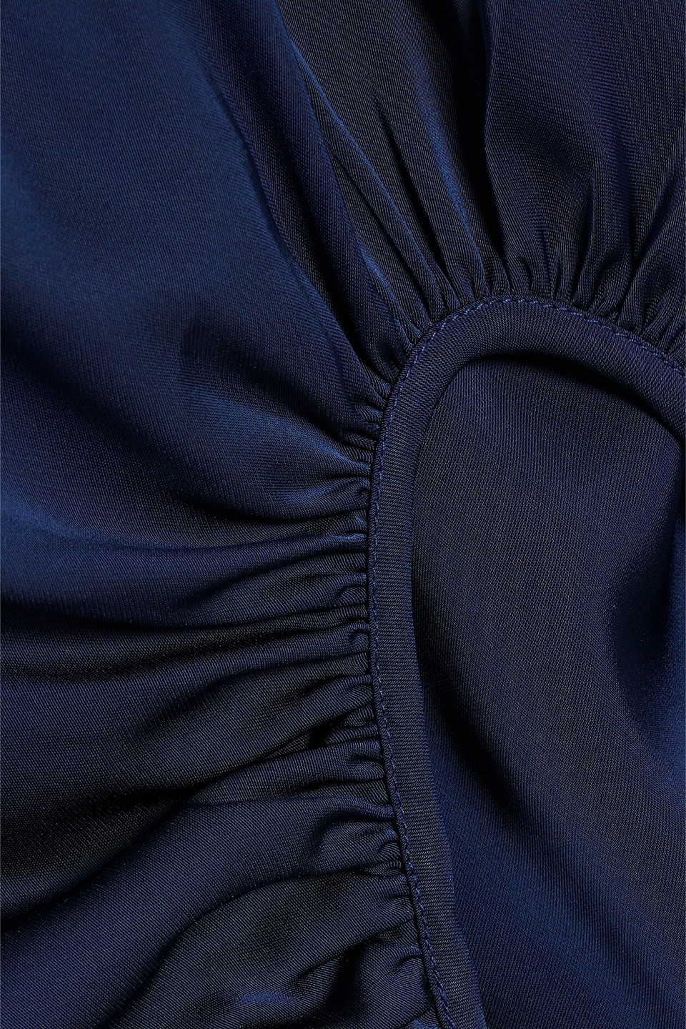 Sachin & Babi Angelina Cutout Satin Gown In Navy