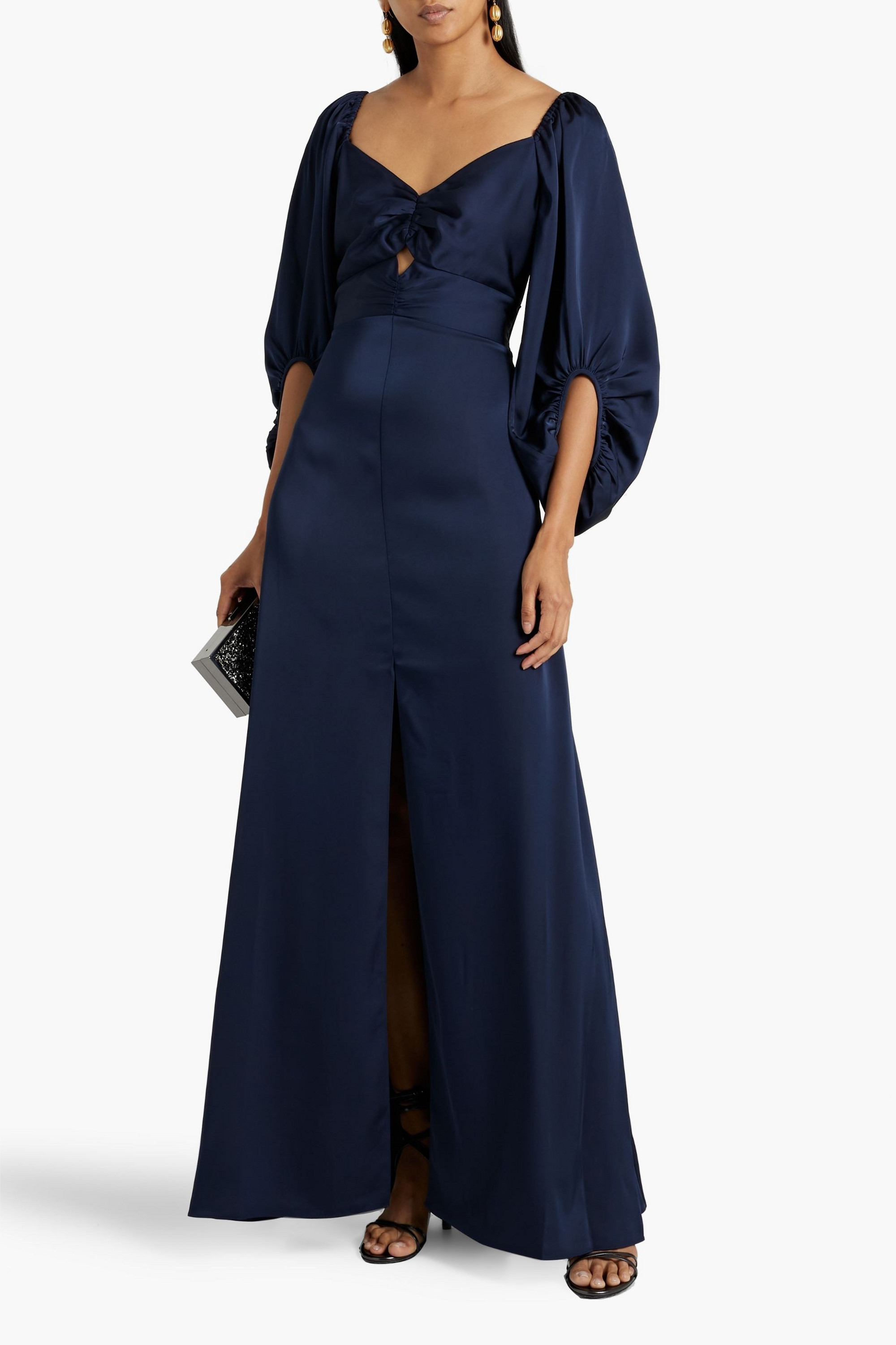 SACHIN & BABI Angelina cutout satin gown