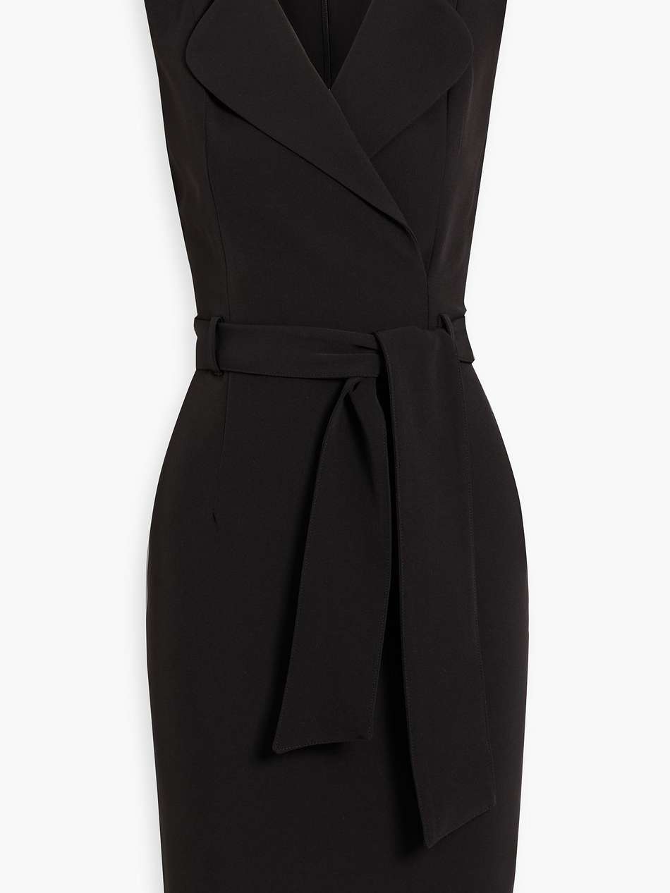 danica wrap-effect crepe dress