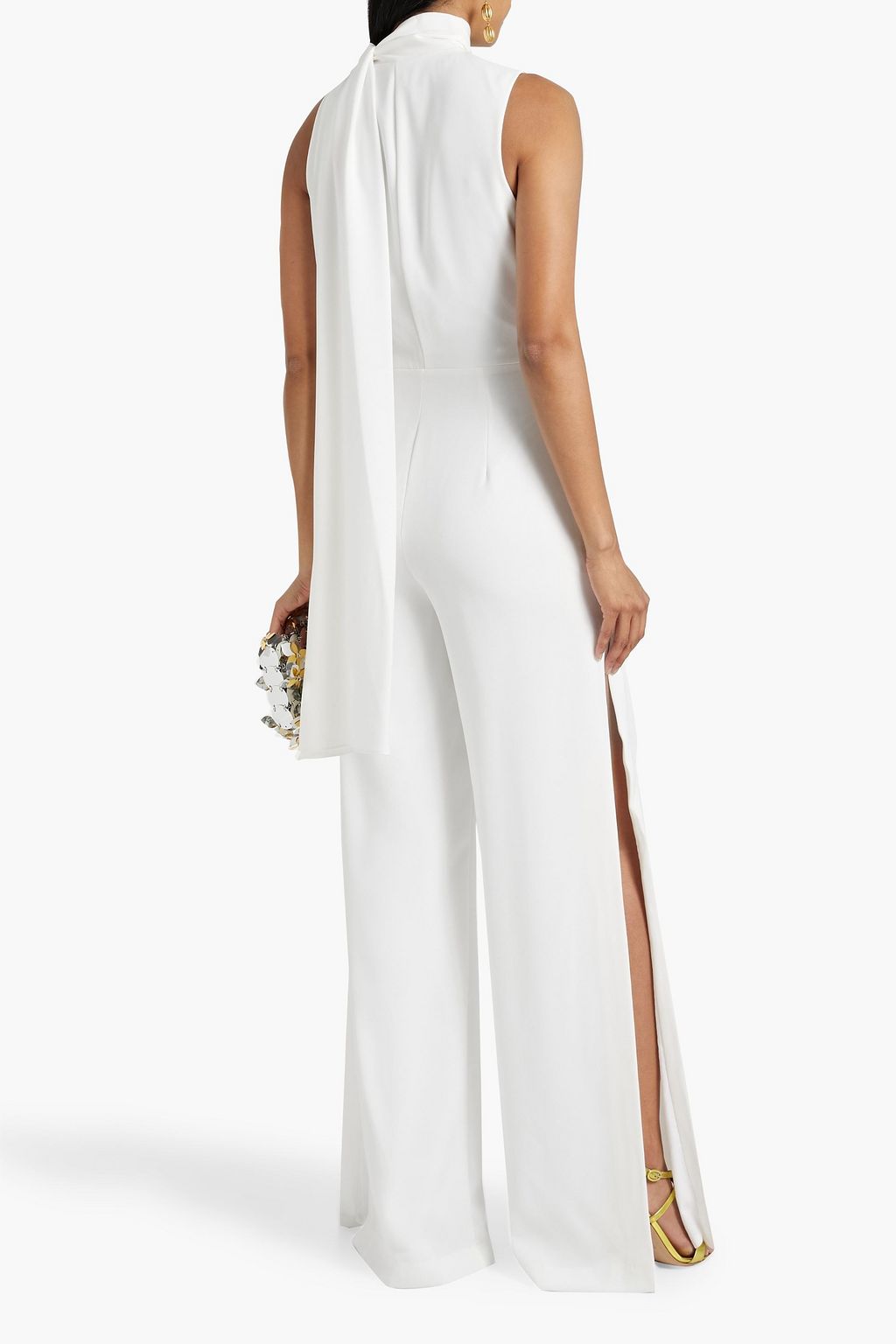 BLACK HALO Kynlee cady wide-leg jumpsuit