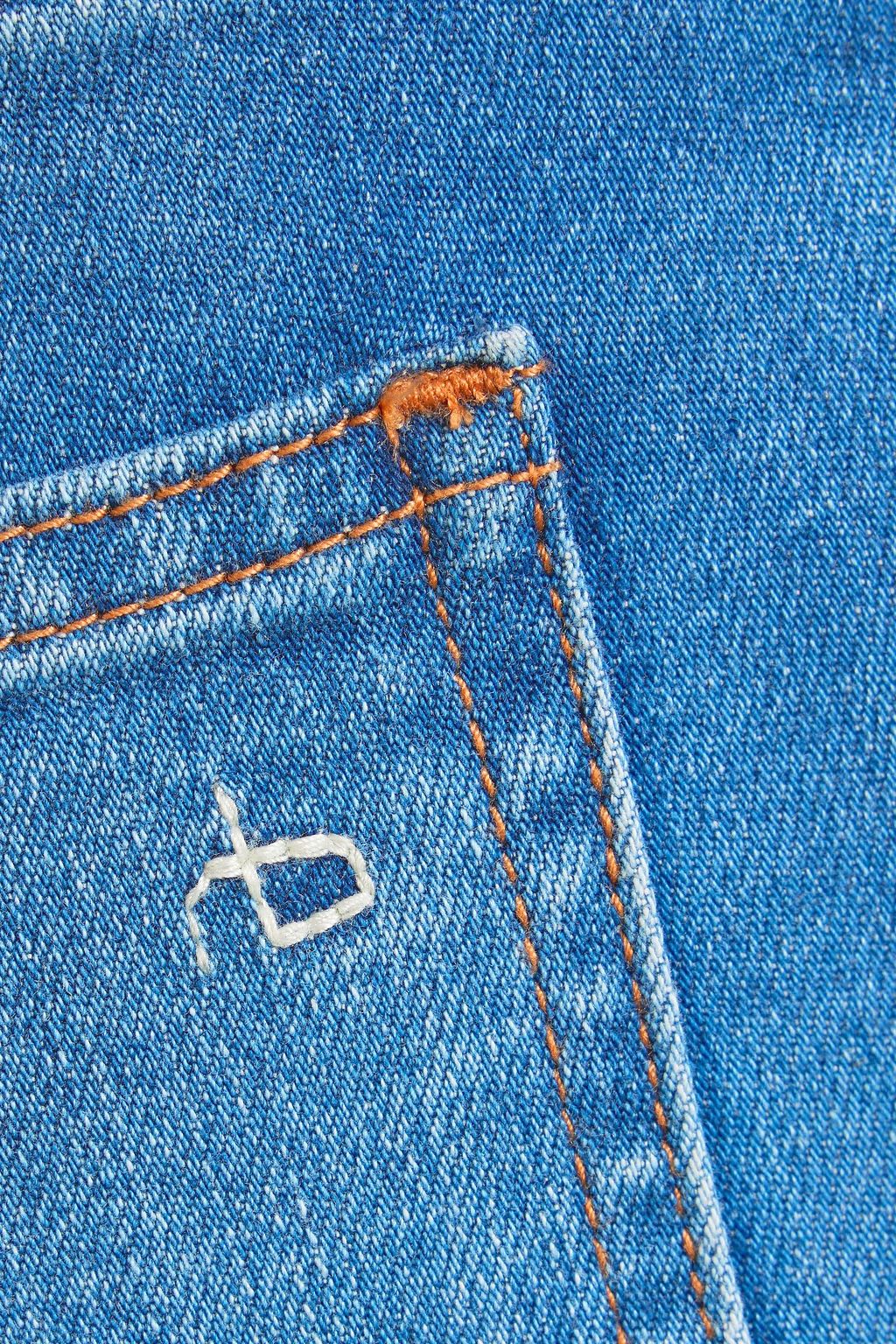 RAG & BONE Nina frayed high-rise kick-flare jeans