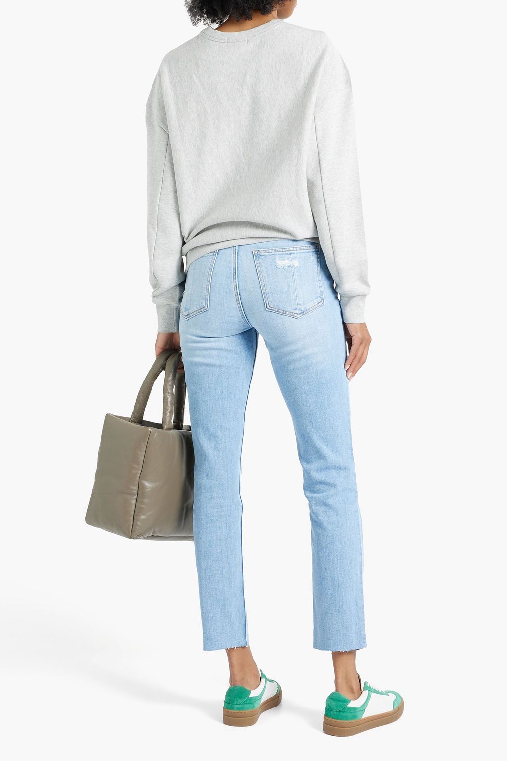 RAG & BONE Nina distressed high-rise slim-leg jeans