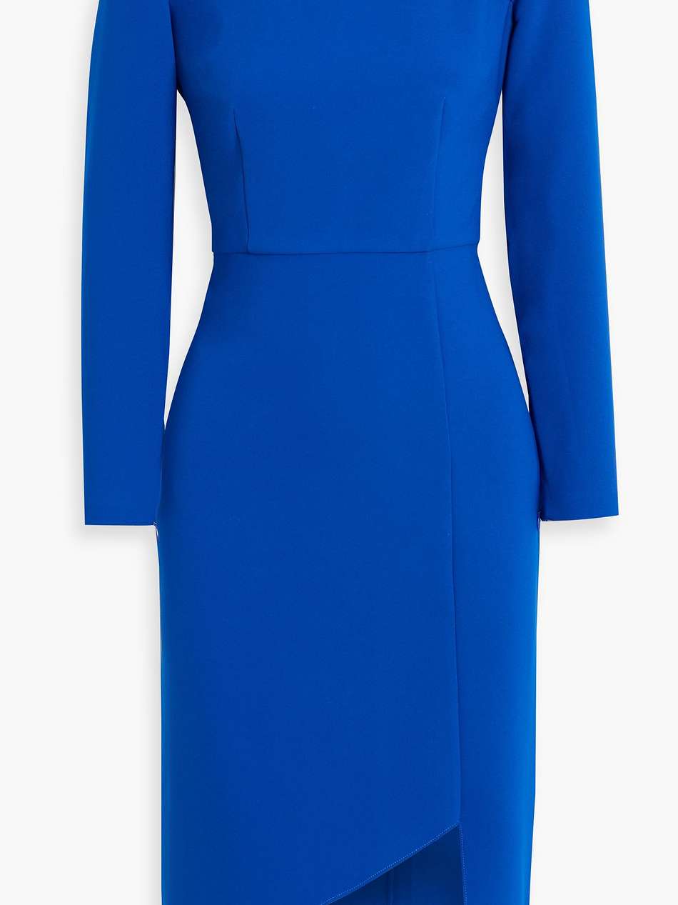 patrizia asymmetric crepe dress