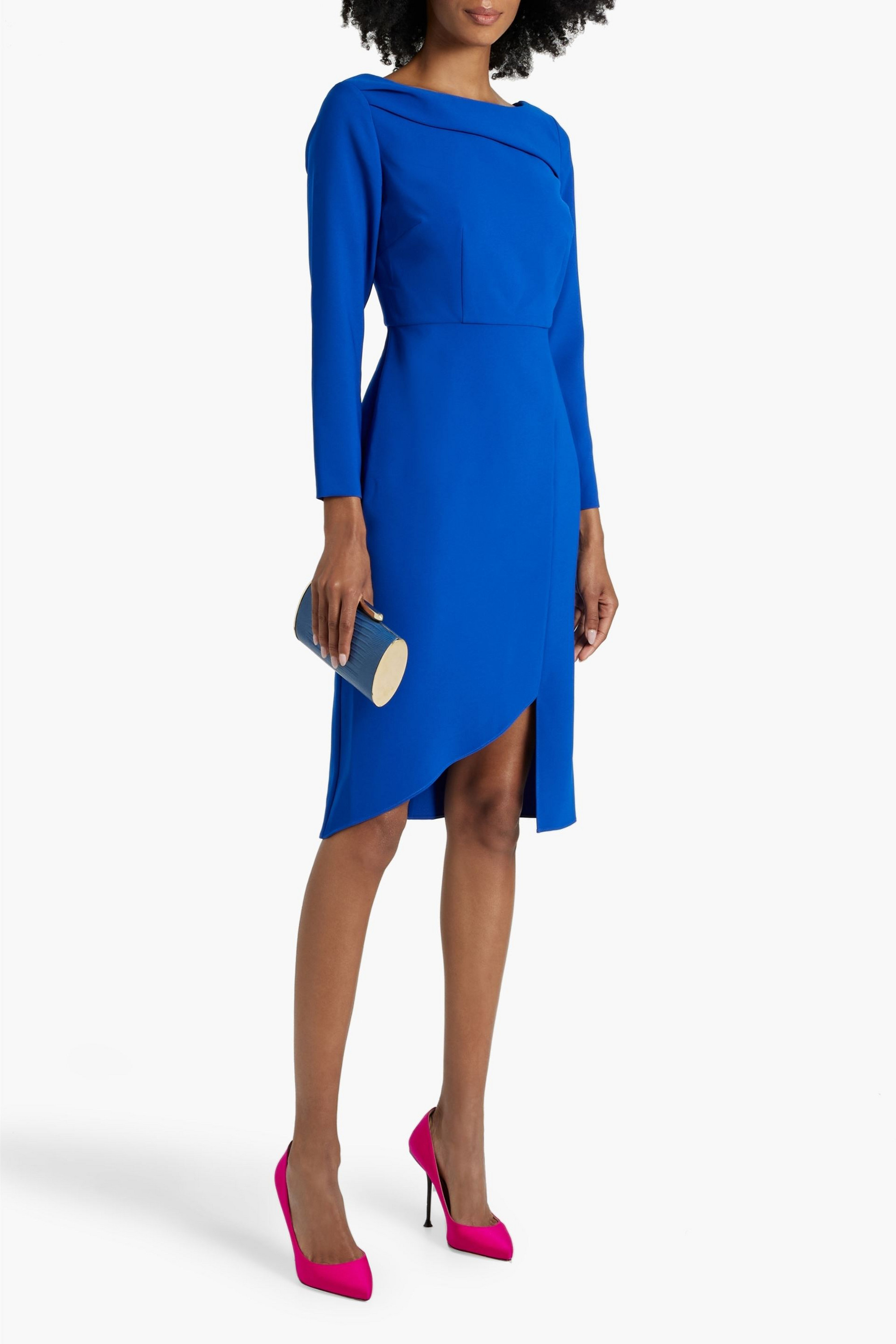 SACHIN & BABI Patrizia asymmetric crepe dress