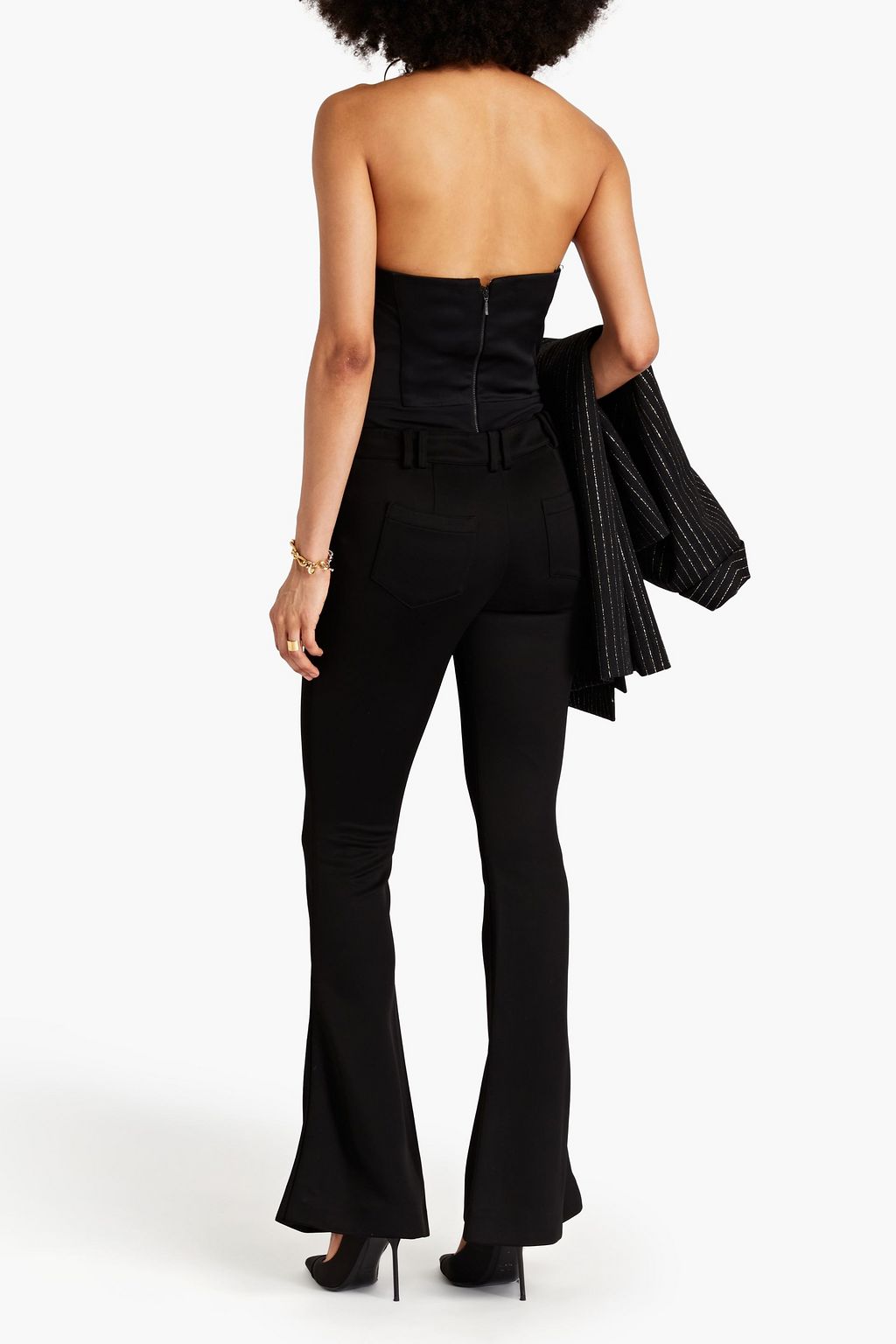 BALMAIN Stretch-jersey flared pants