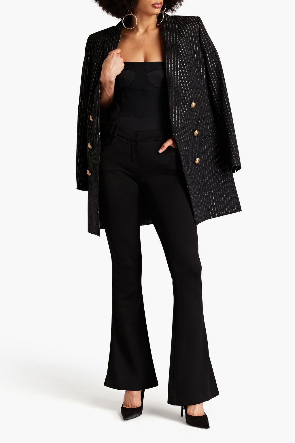 BALMAIN Stretch-jersey flared pants