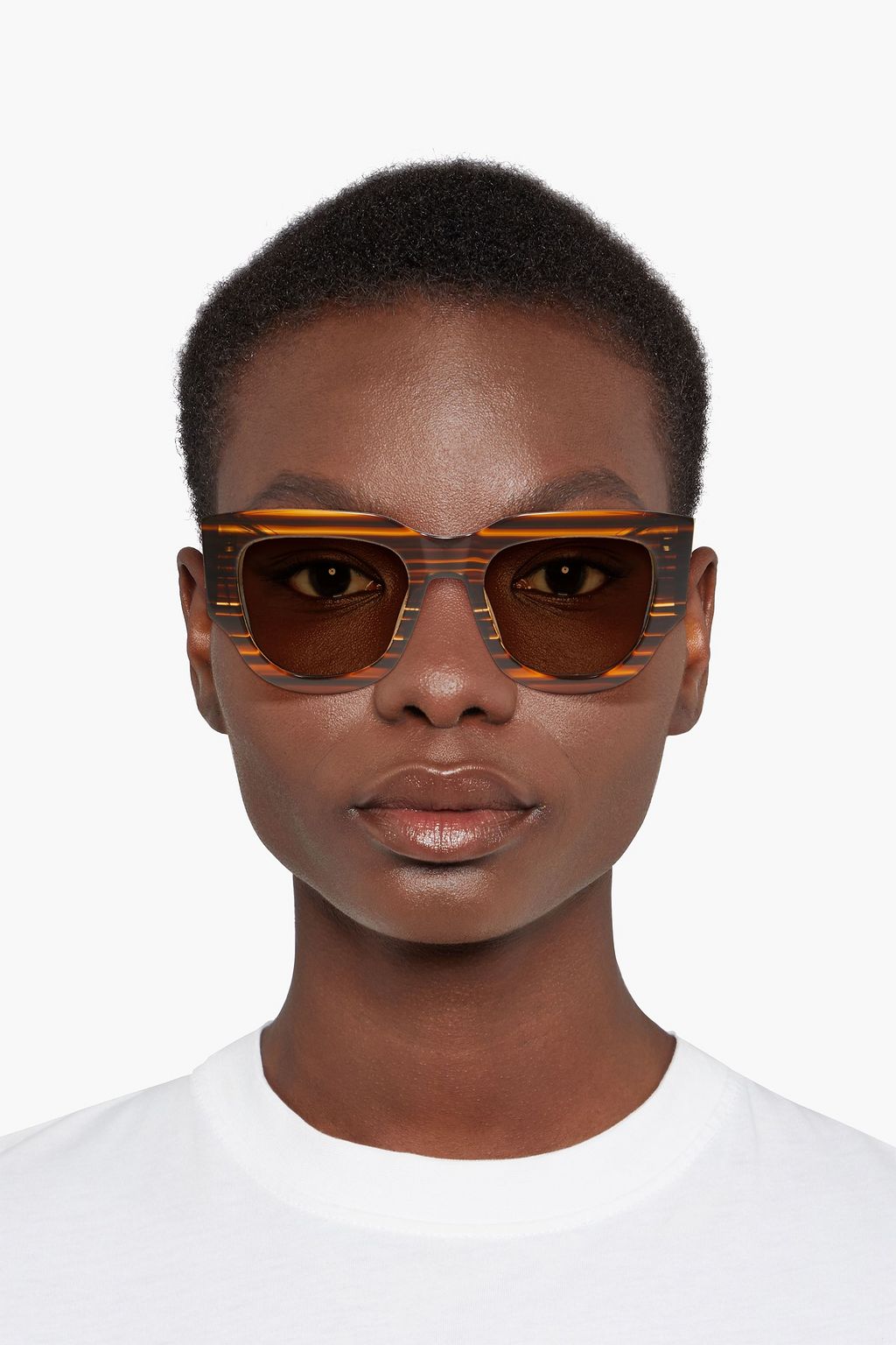 BY MALENE BIRGER D-frame tortoiseshell-print acetate sunglasses