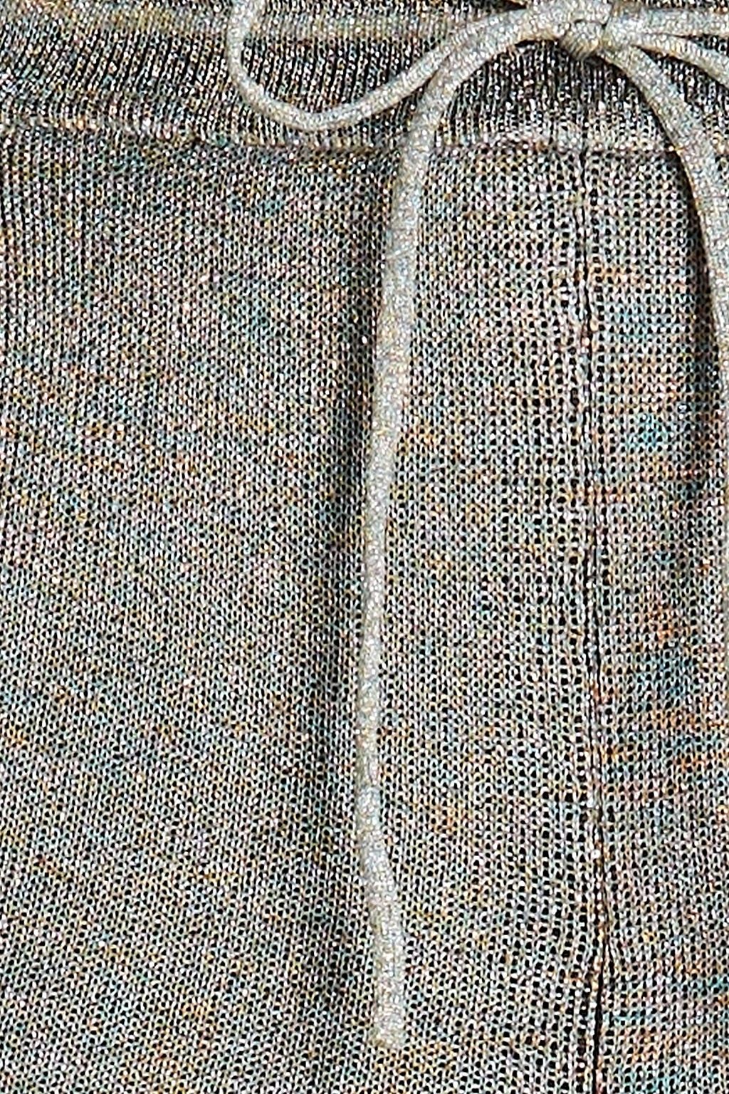 MISSONI Metallic crochet-knit wool-blend track pants