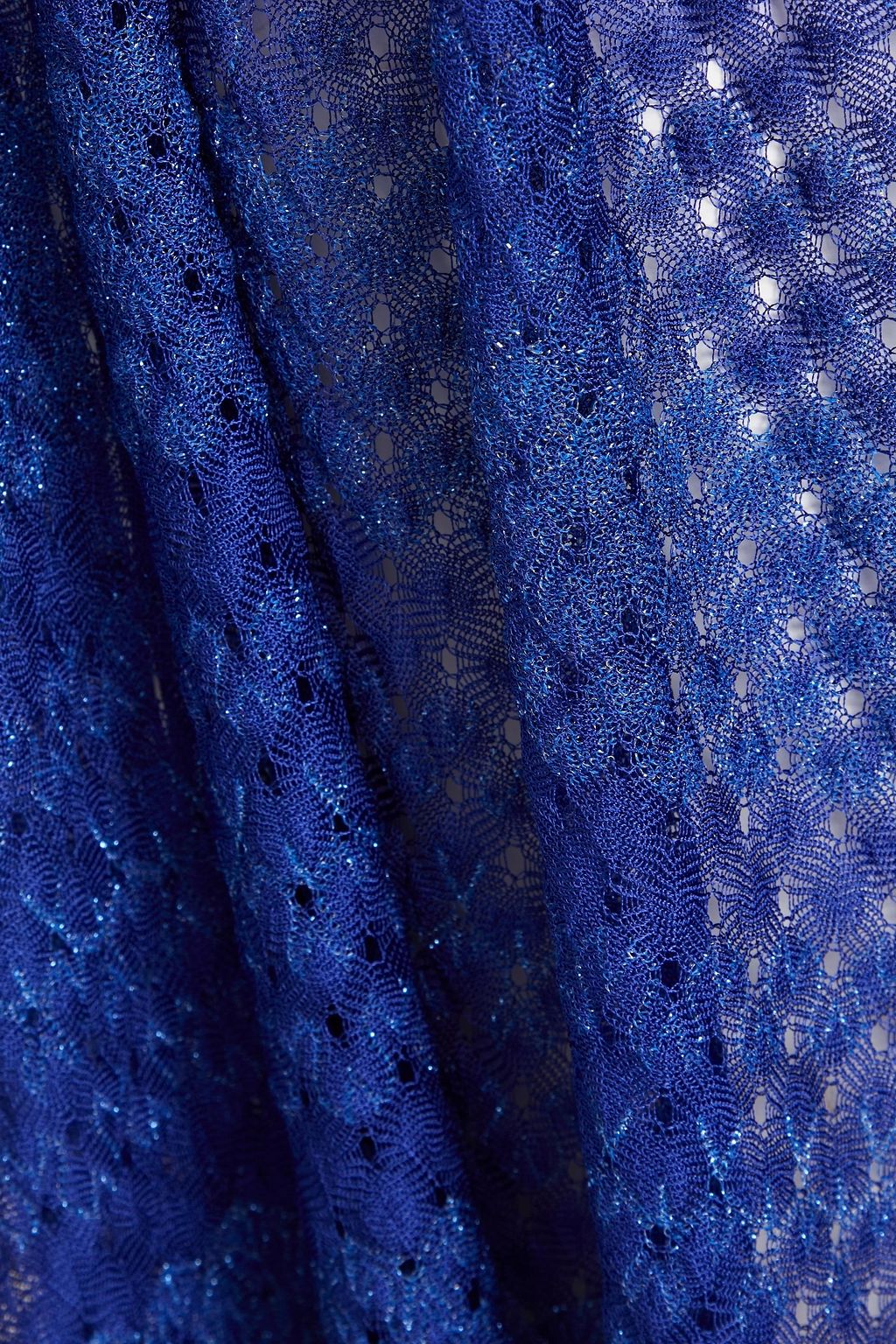 MISSONI Metallic crochet-knit coverup