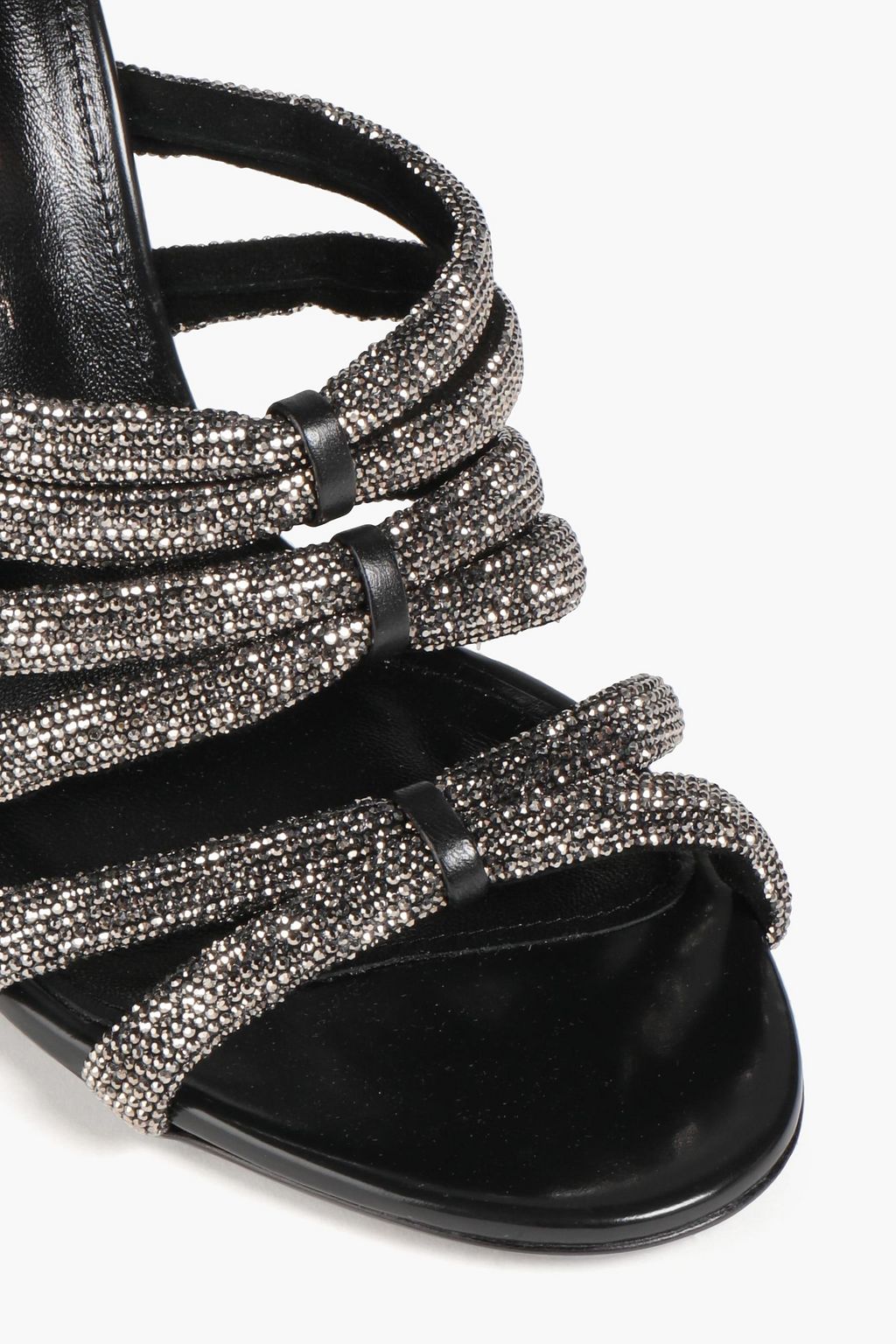 FERRAGAMO Amalia crystal-embellished leather sandals