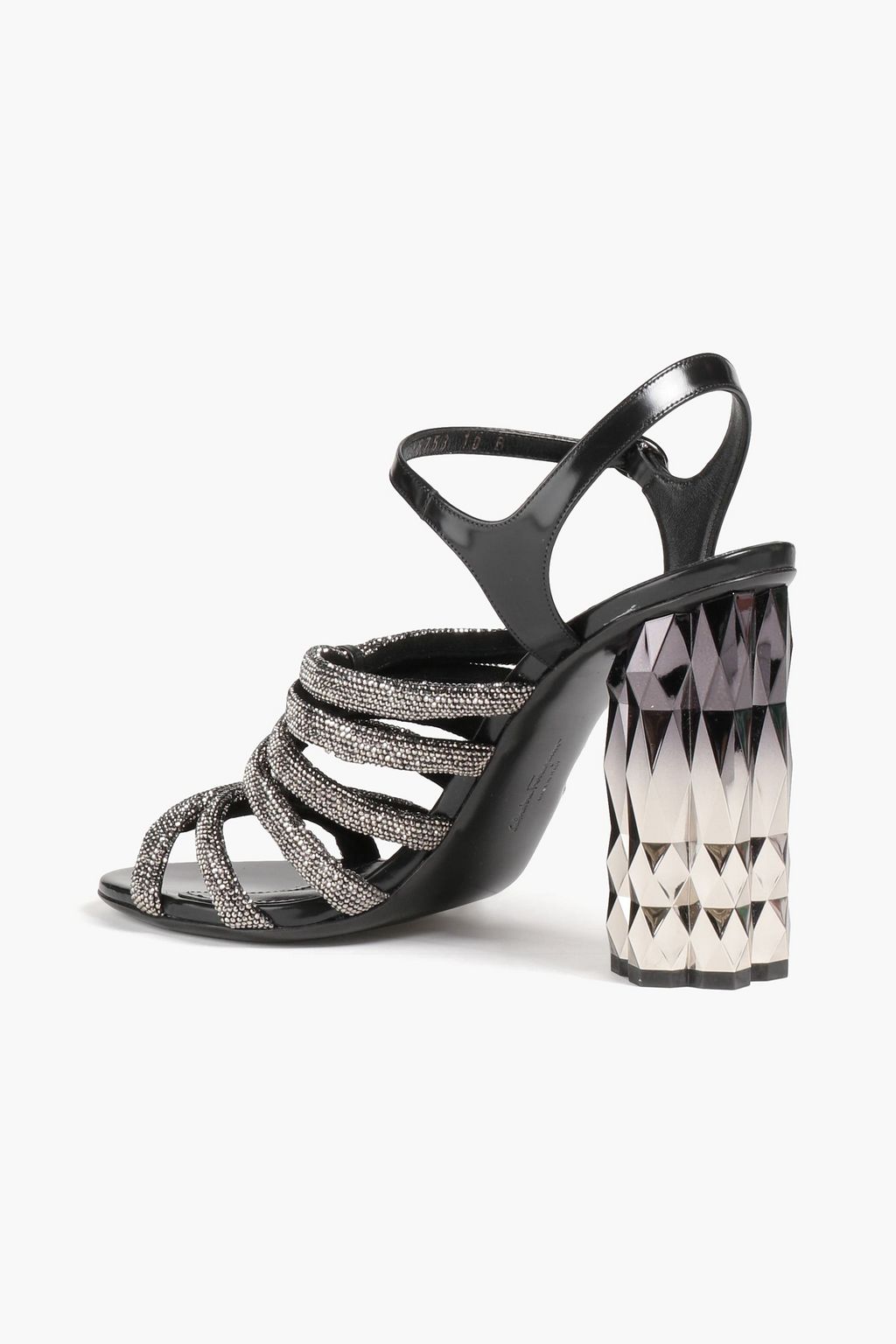 FERRAGAMO Amalia crystal-embellished leather sandals