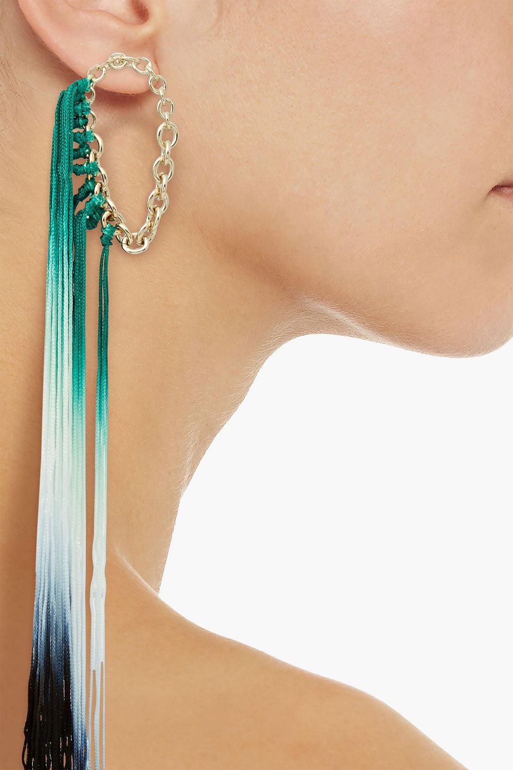 MISSONI Gold-tone fringed earrings