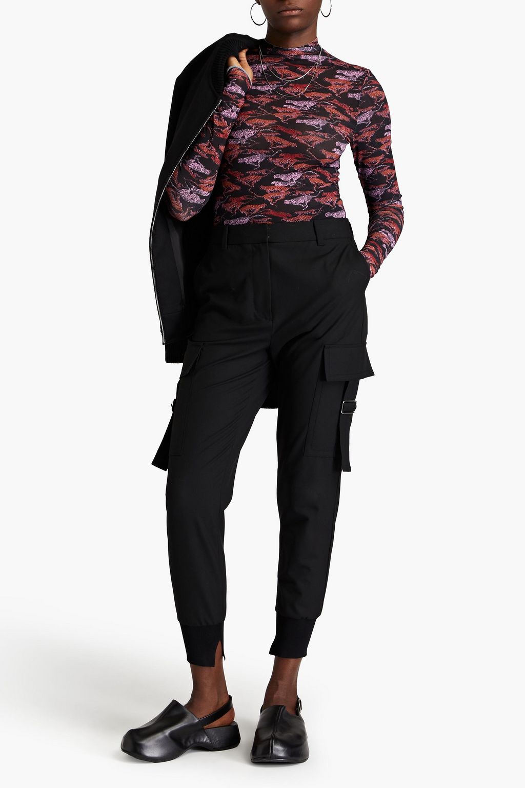 HOFMANN COPENHAGEN Ariel printed mesh bodysuit