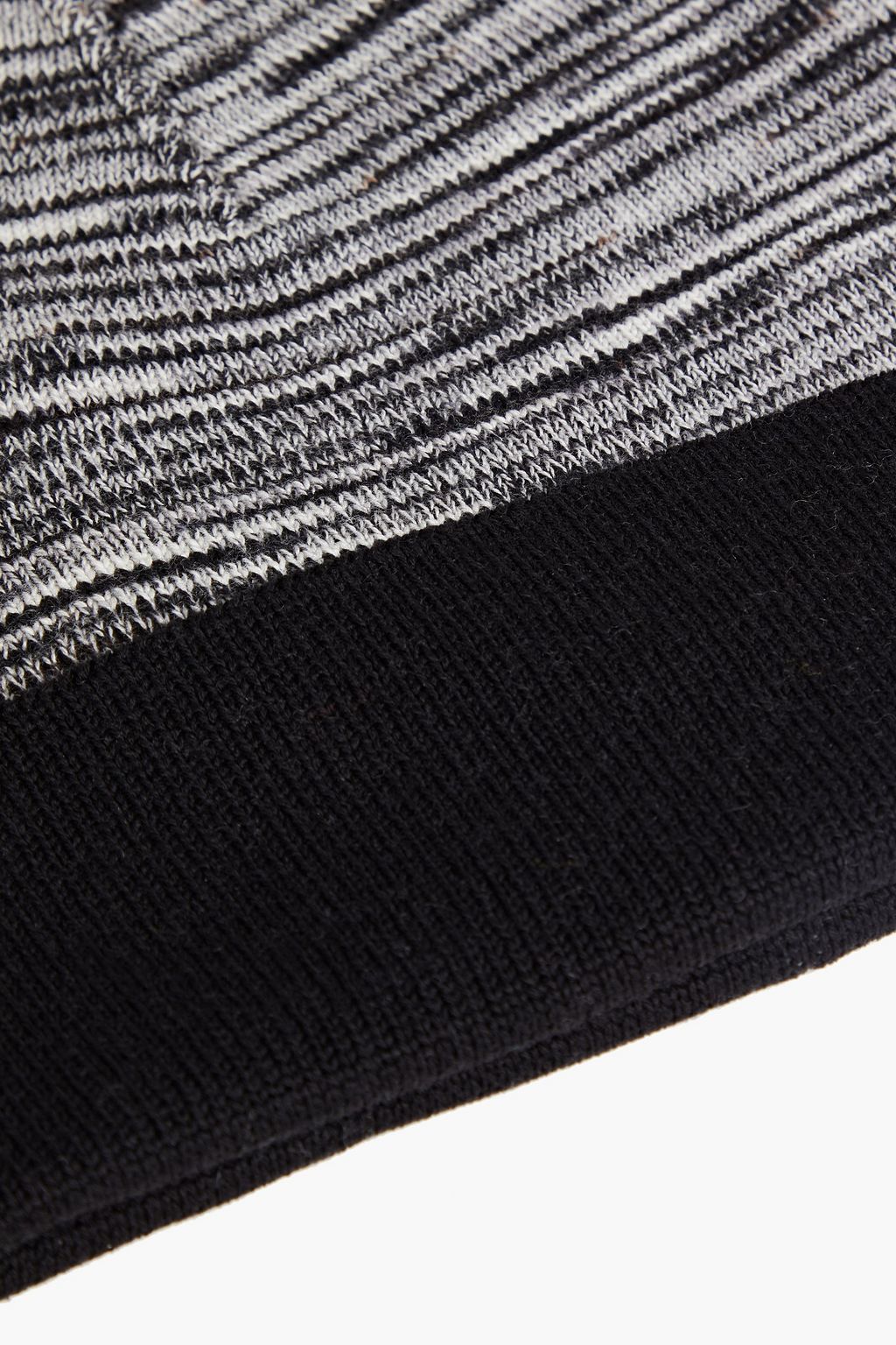 MISSONI Space-dyed crochet-knit wool beanie