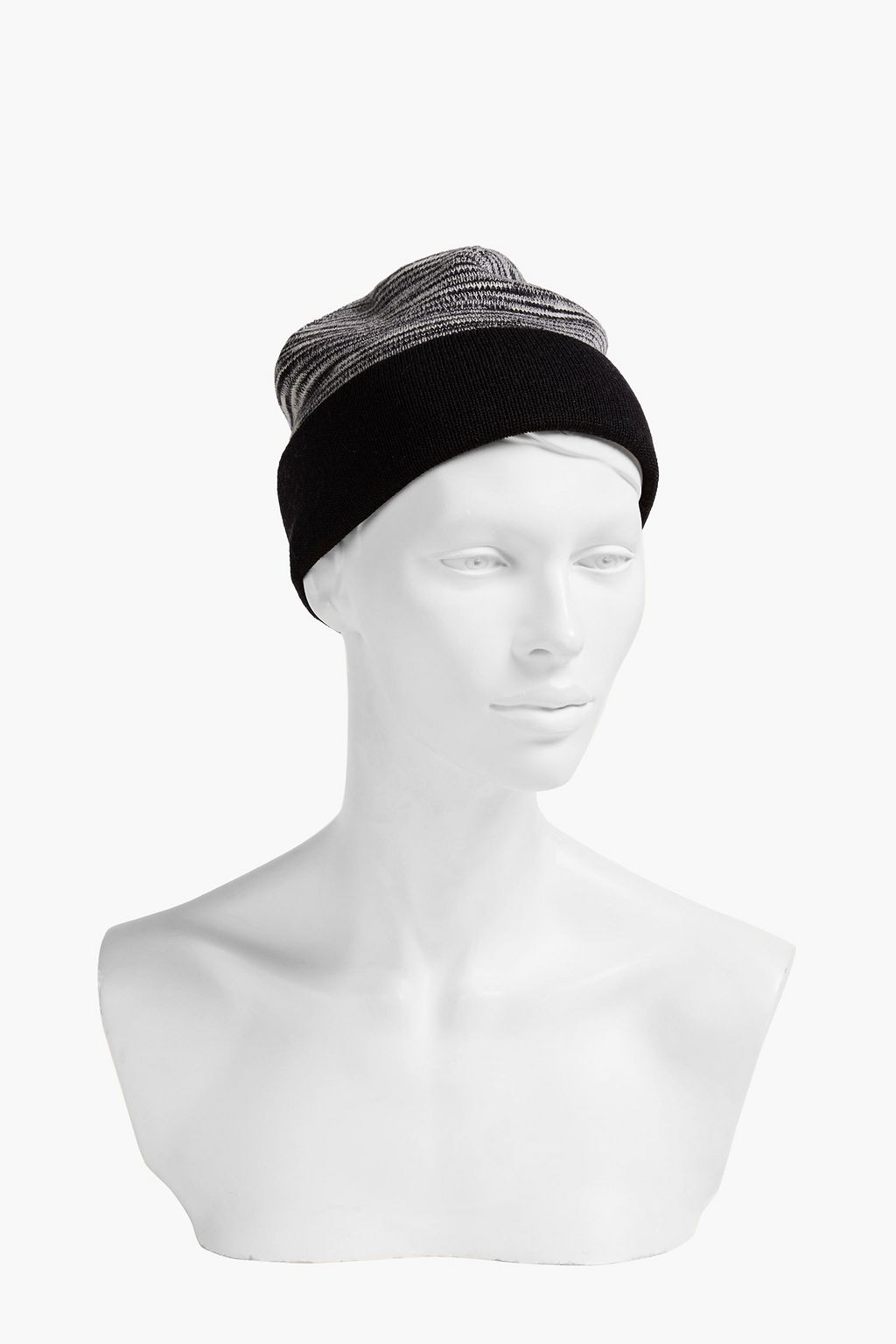 MISSONI Space-dyed crochet-knit wool beanie