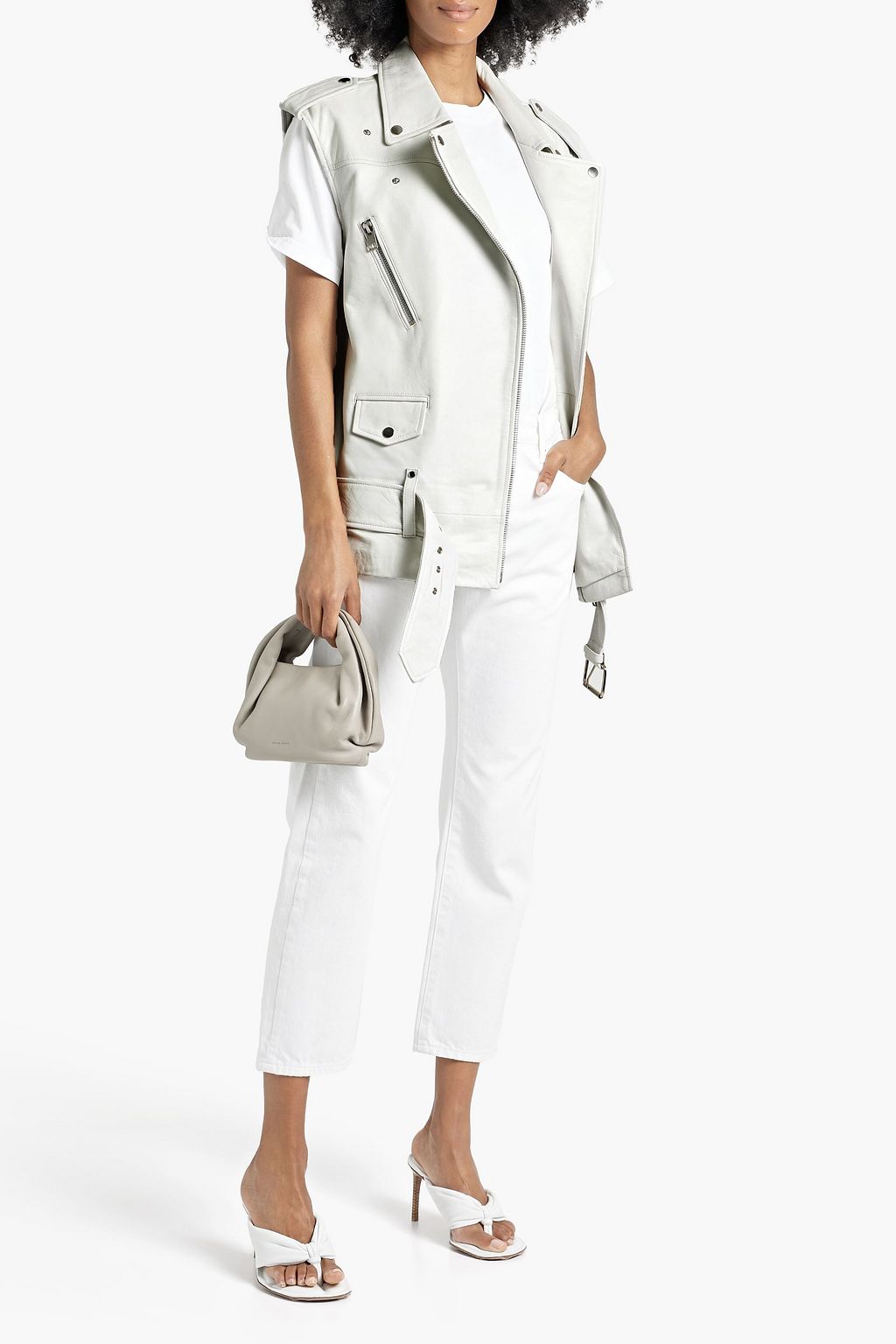 WALTER BAKER Edie belted leather vest
