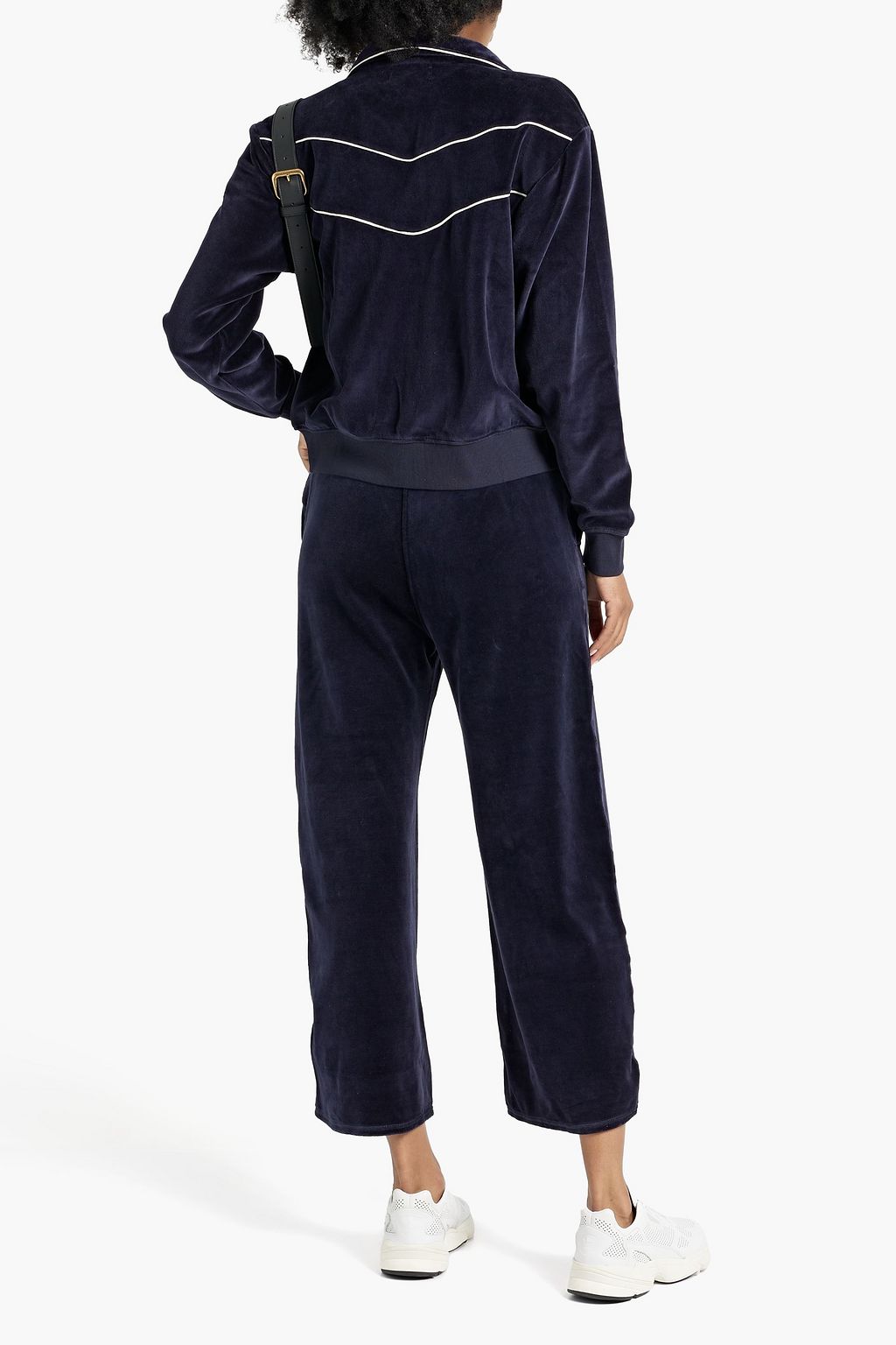 NILI LOTAN Napa velvet track jacket