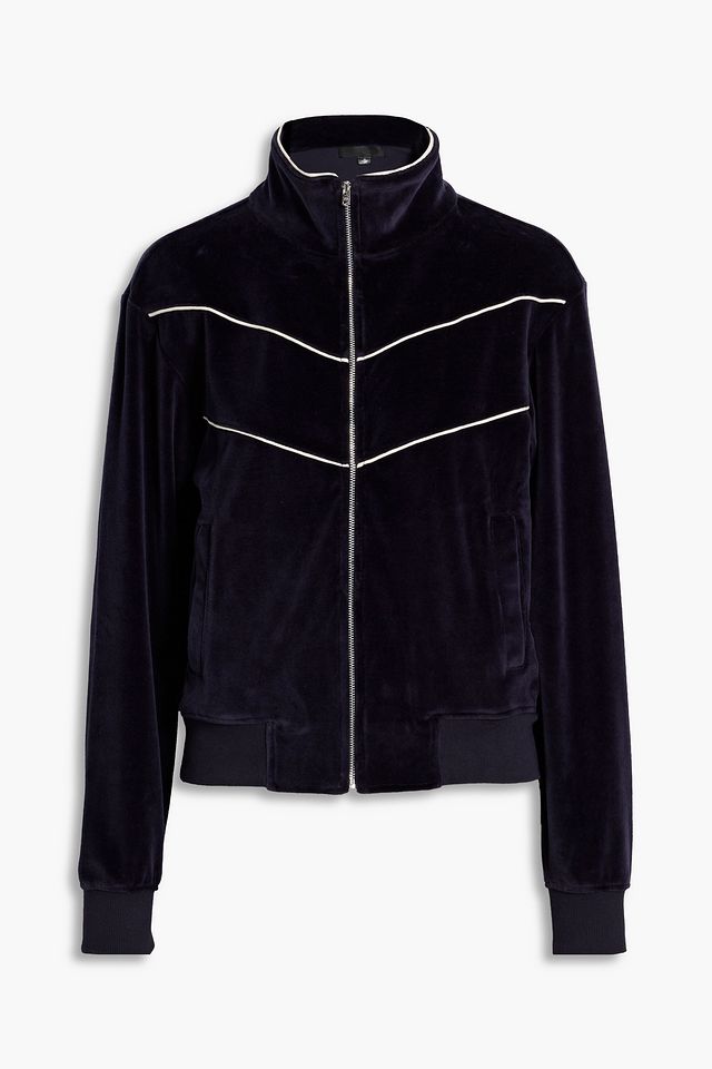 Andreas cotton-blend velour jacket