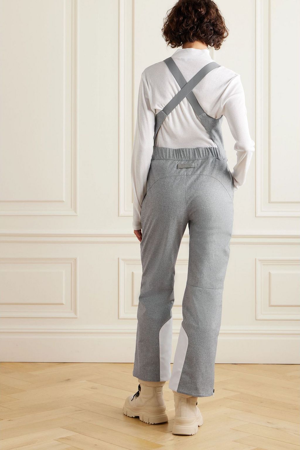 BRUNELLO CUCINELLI Shell-trimmed wool ski salopettes