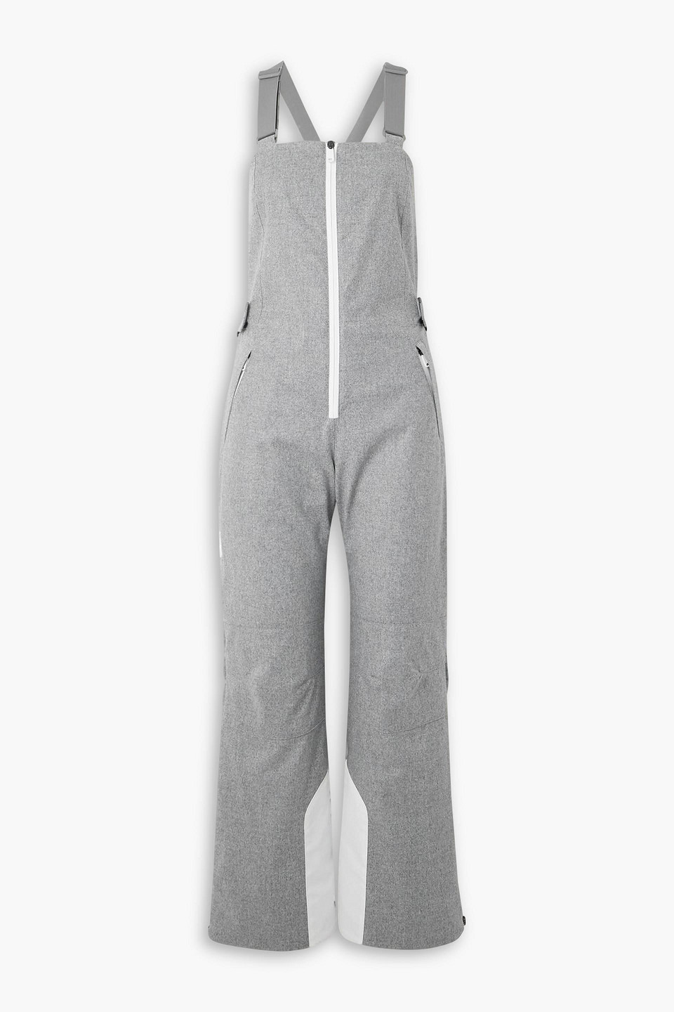 Brunello Cucinelli Shell-trimmed Wool Ski Salopettes In Gray