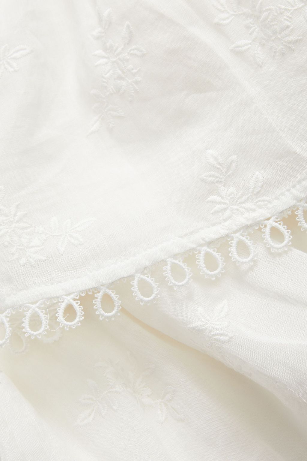 ZIMMERMANN Kids Verity embroidered ramie top