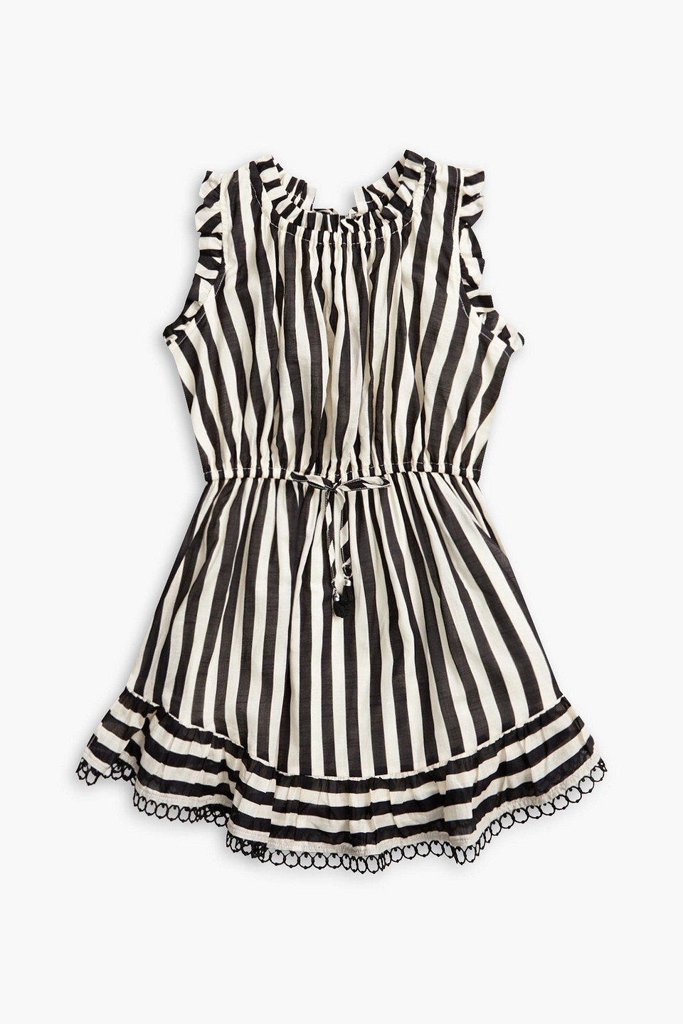 zimmermann black and white striped dress Zimmermann Daylight Twist Halter Knit Midi Dress main image 1