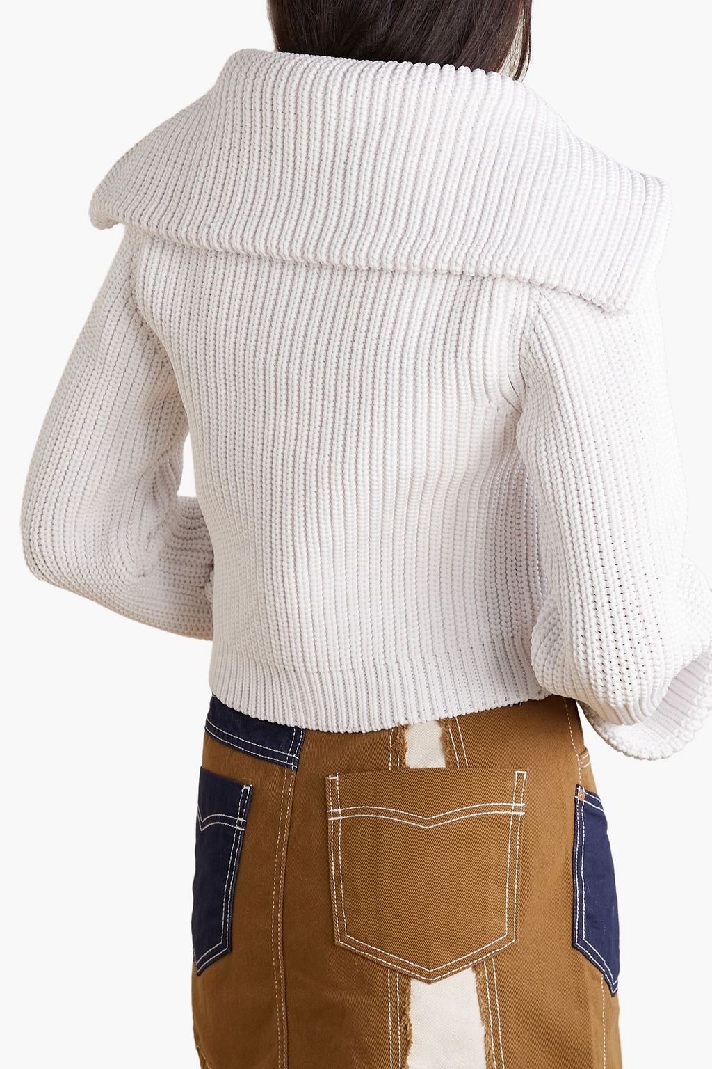 JW ANDERSON Ribbed-knit cardigan