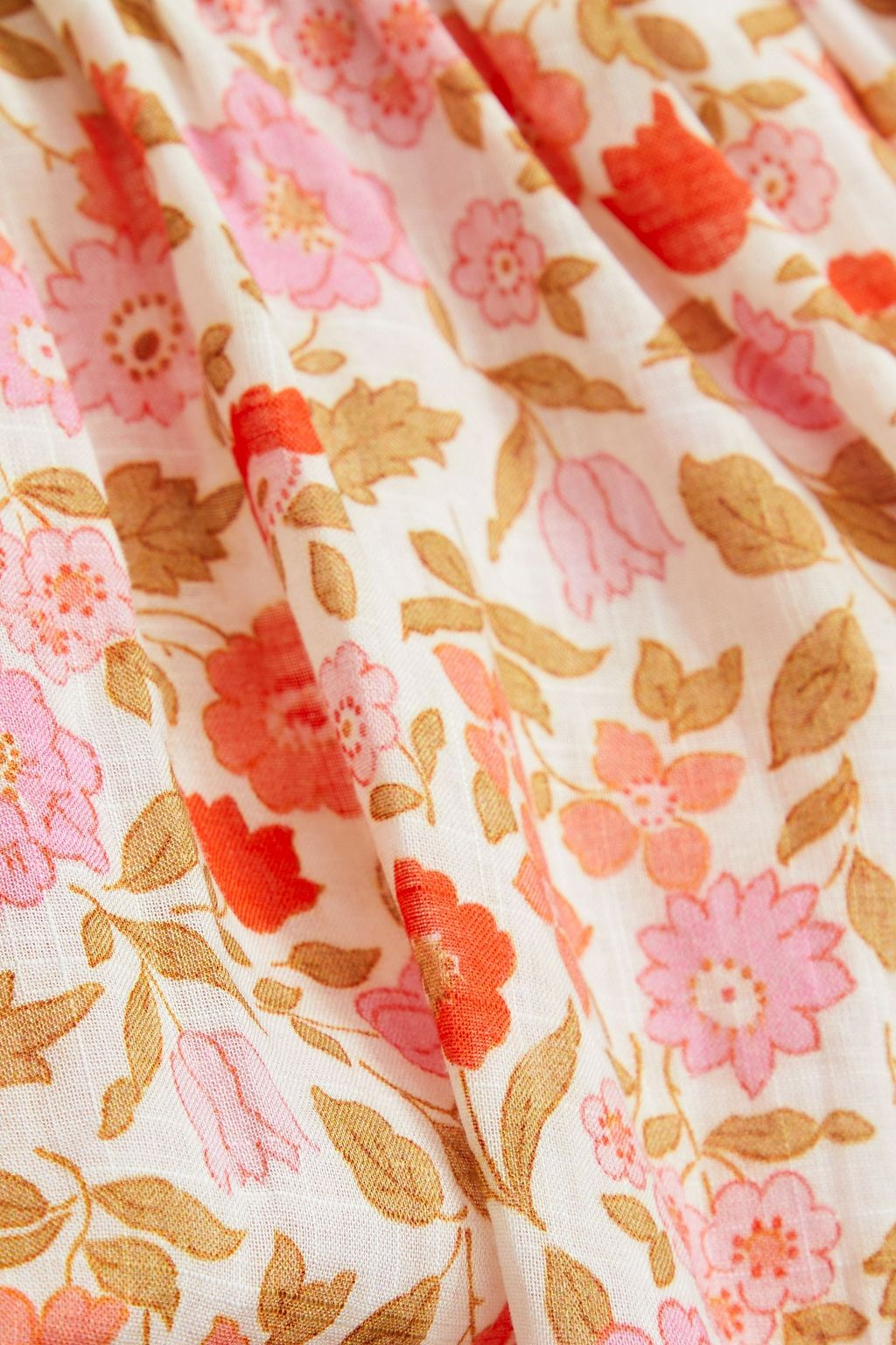 ZIMMERMANN Kids Goldie gathered floral-print cotton top