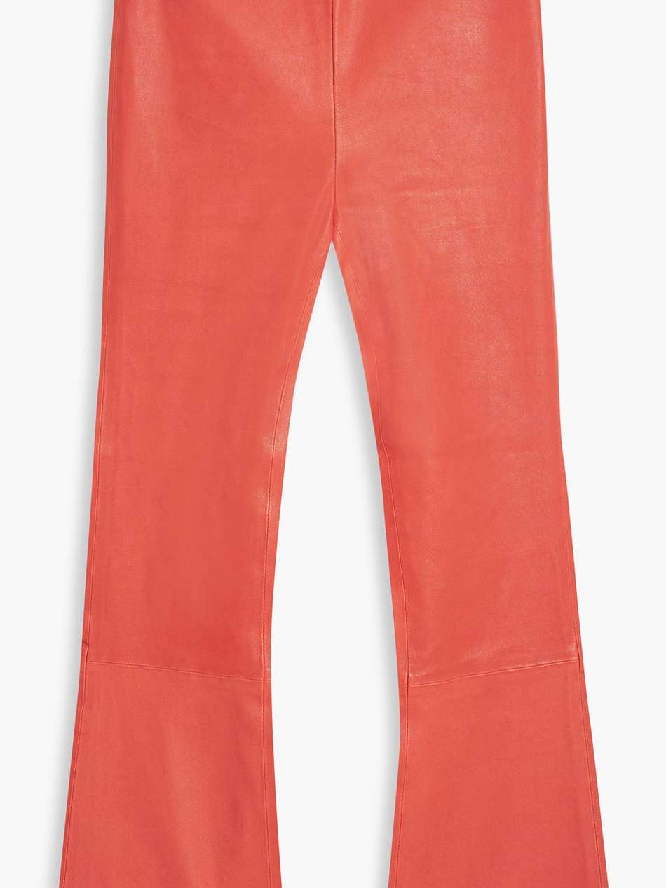 lori kick-flare leather pants