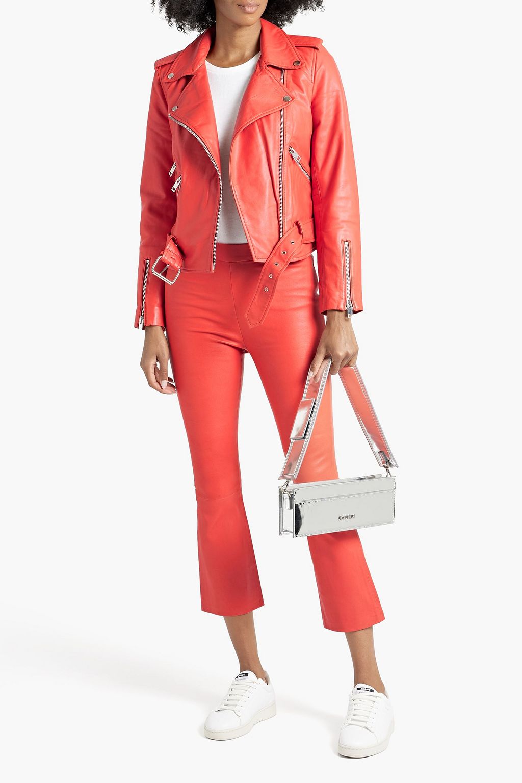 WALTER BAKER Lori kick-flare leather pants