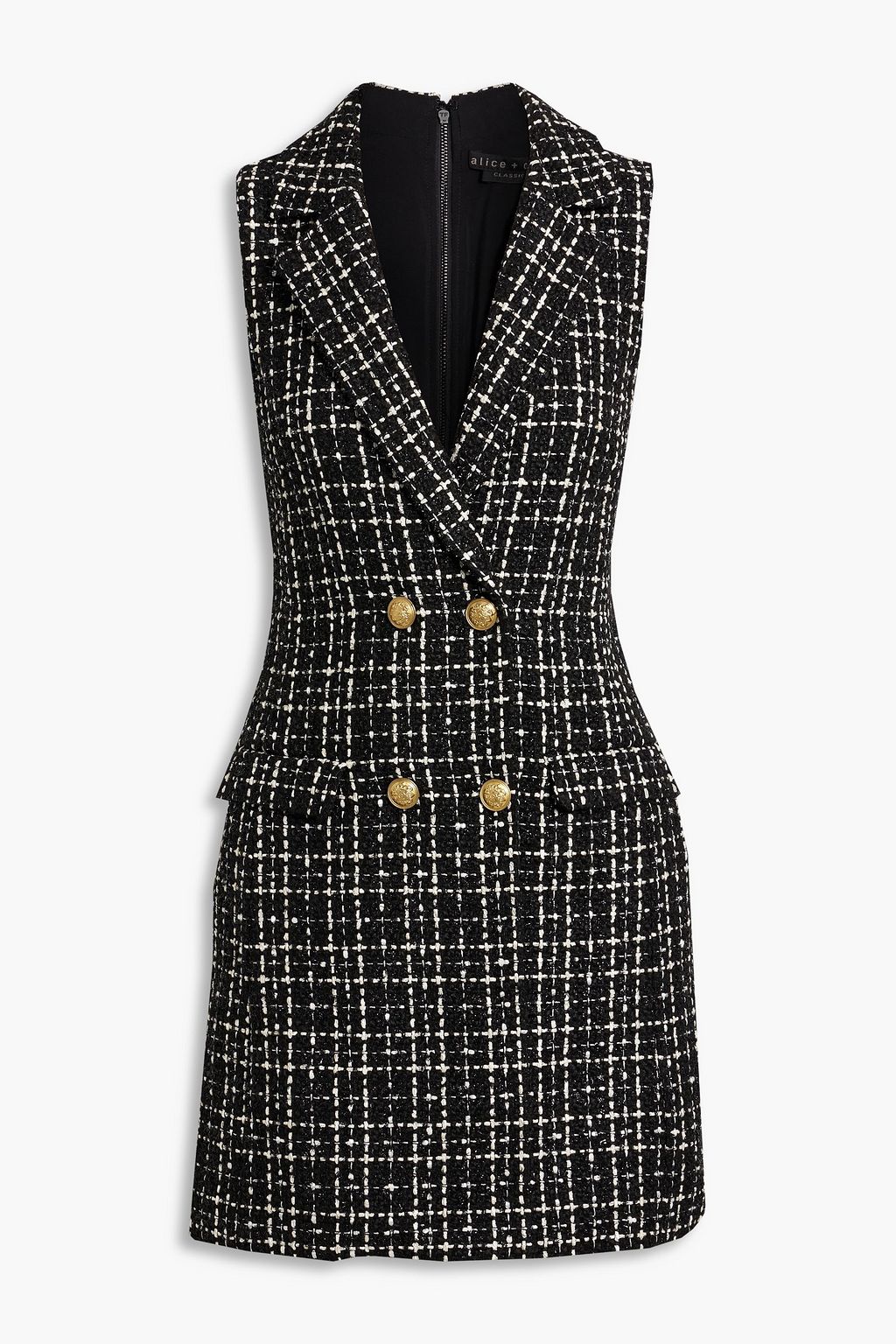 Alice and olivia tweed dress hotsell