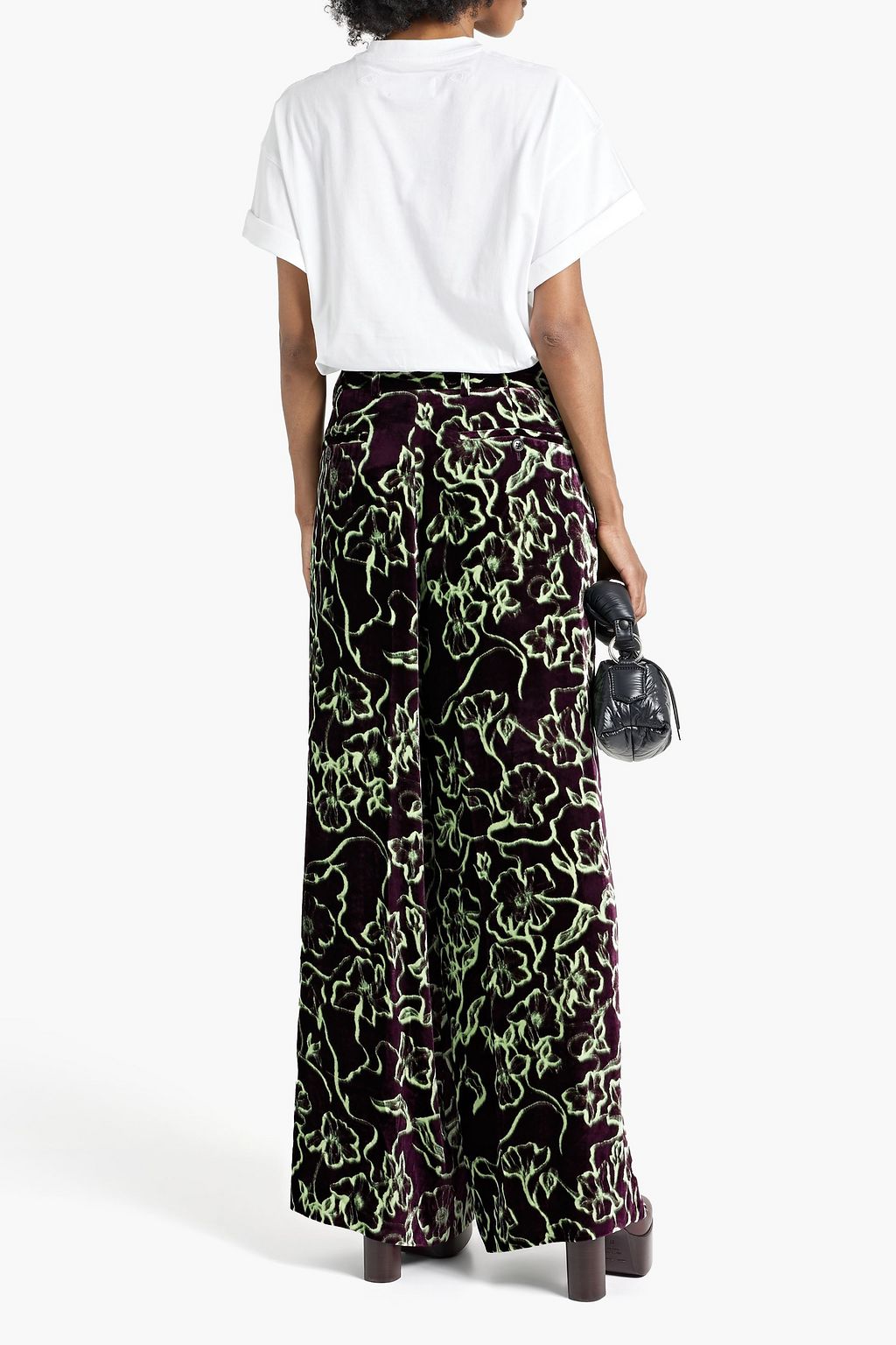 STAND STUDIO Printed cotton-jersey T-shirt