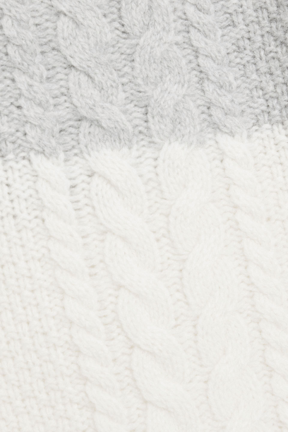 Atm Anthony Thomas Melillo Colorblock Merino Wool Turtleneck Sweater In Gray