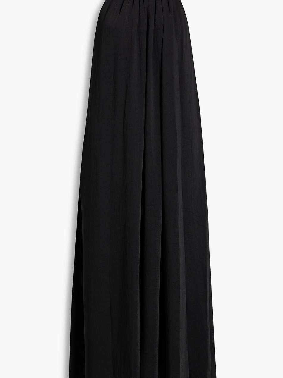 bailey gathered voile midi dress