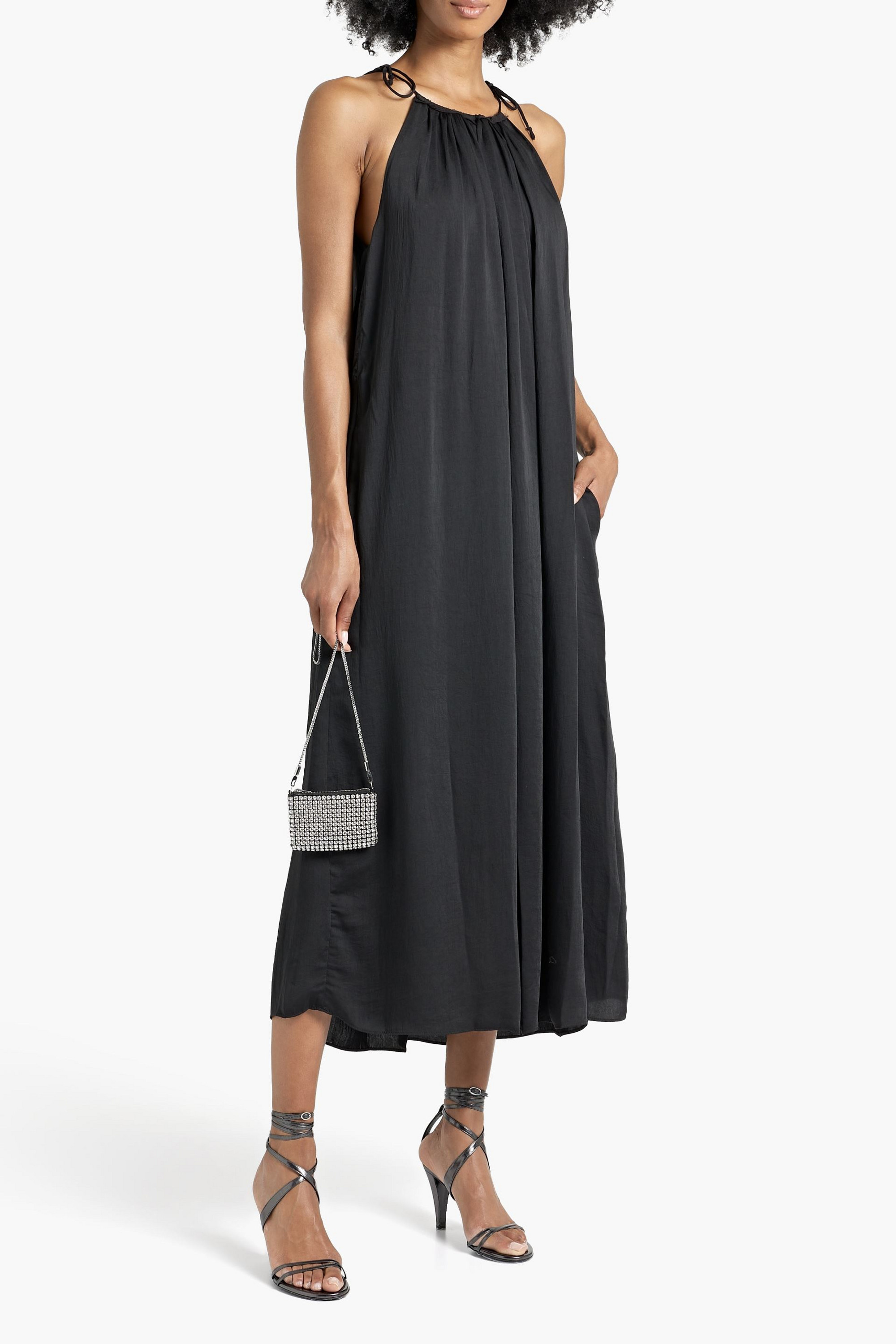 rag & bone Bailey gathered voile midi dress